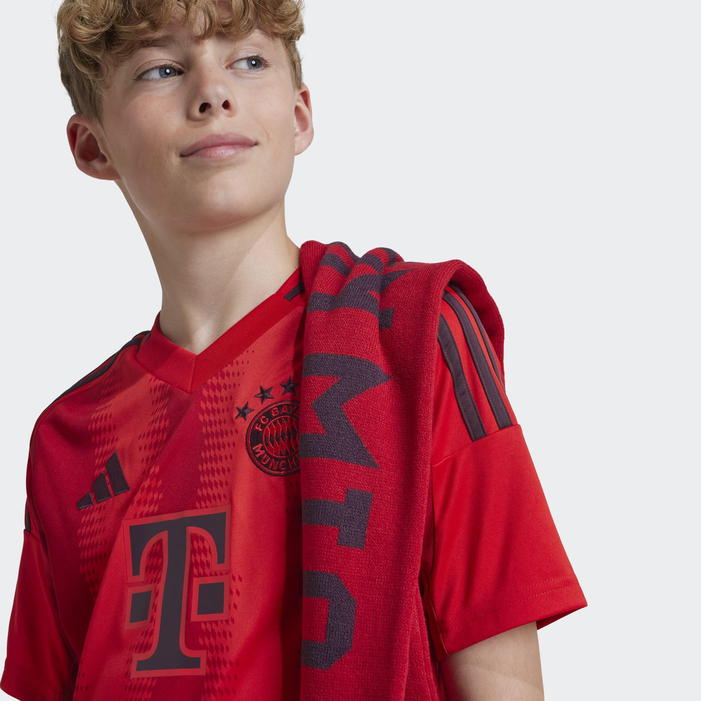 Unisex Kids FC Bayern 24/25 Home Jersey, Red, A901_ONE, large image number 4