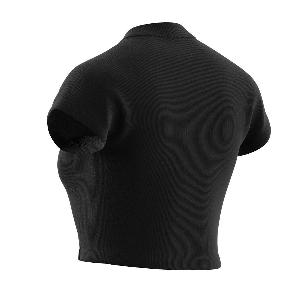 Lounge Ribbed Crop T-Shirt, Black, , large image number 11