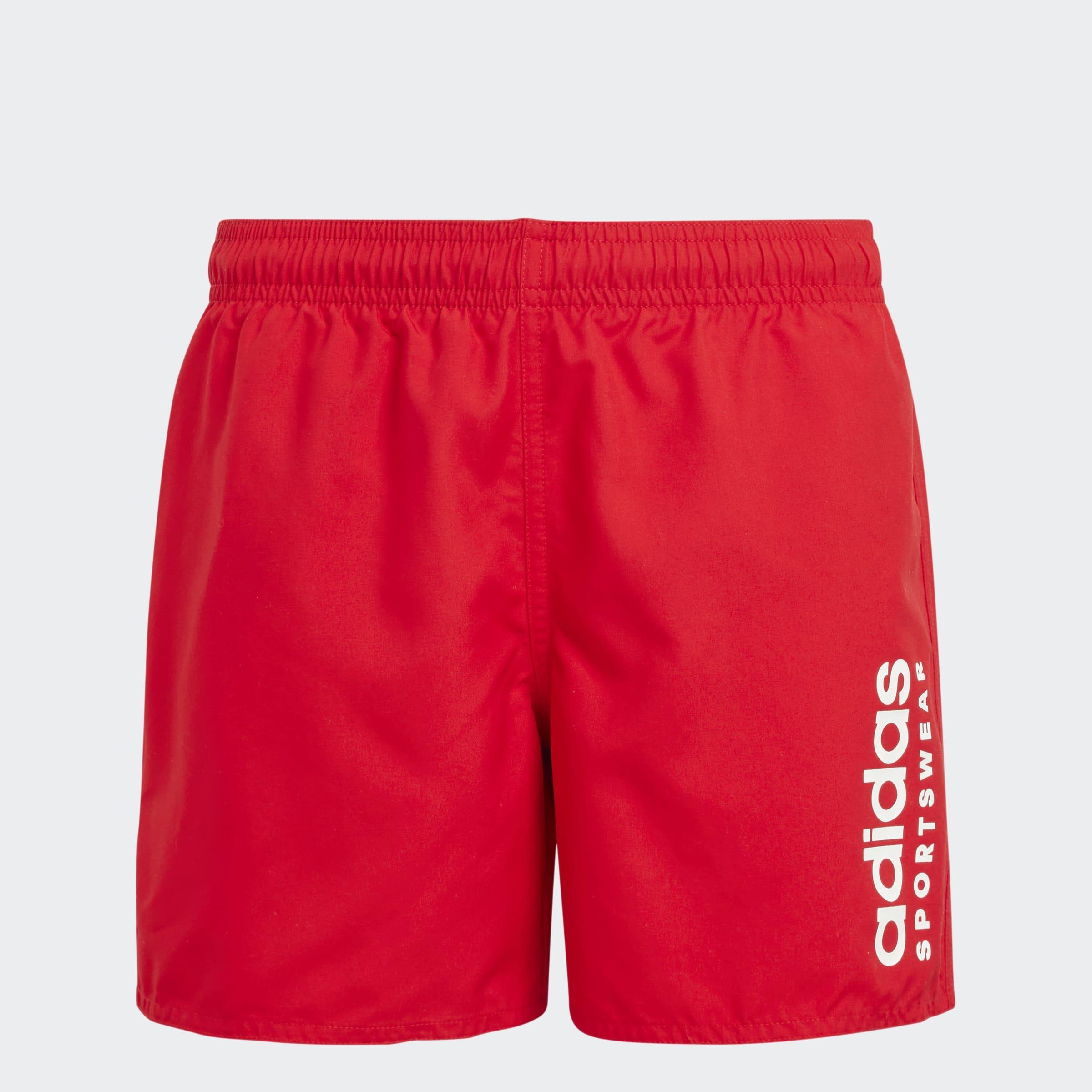 Kids Sportswear Essentials Logo CLX Swim Shorts, Red, A901_ONE, large image number 0