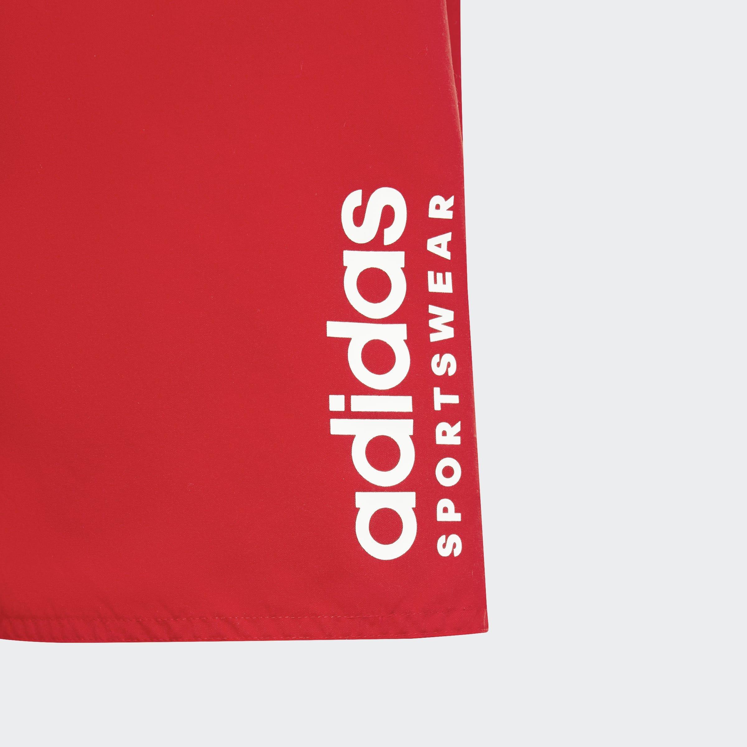 Kids Sportswear Essentials Logo CLX Swim Shorts, Red, A901_ONE, large image number 3