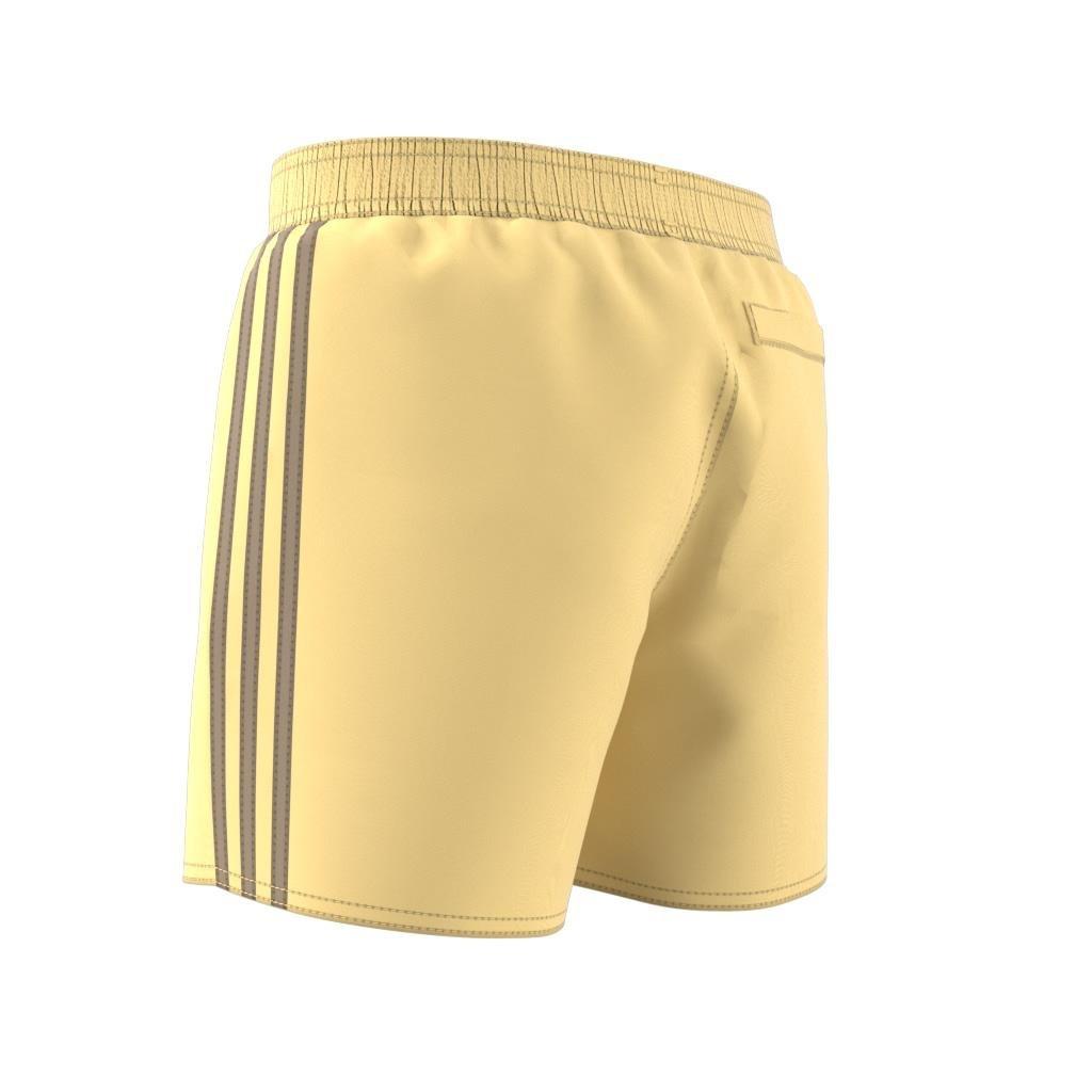 Kids 3-Stripes Swim Shorts, Yellow, , large image number 2