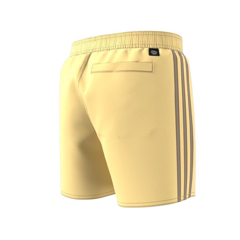 Kids 3-Stripes Swim Shorts, Yellow, , large image number 7
