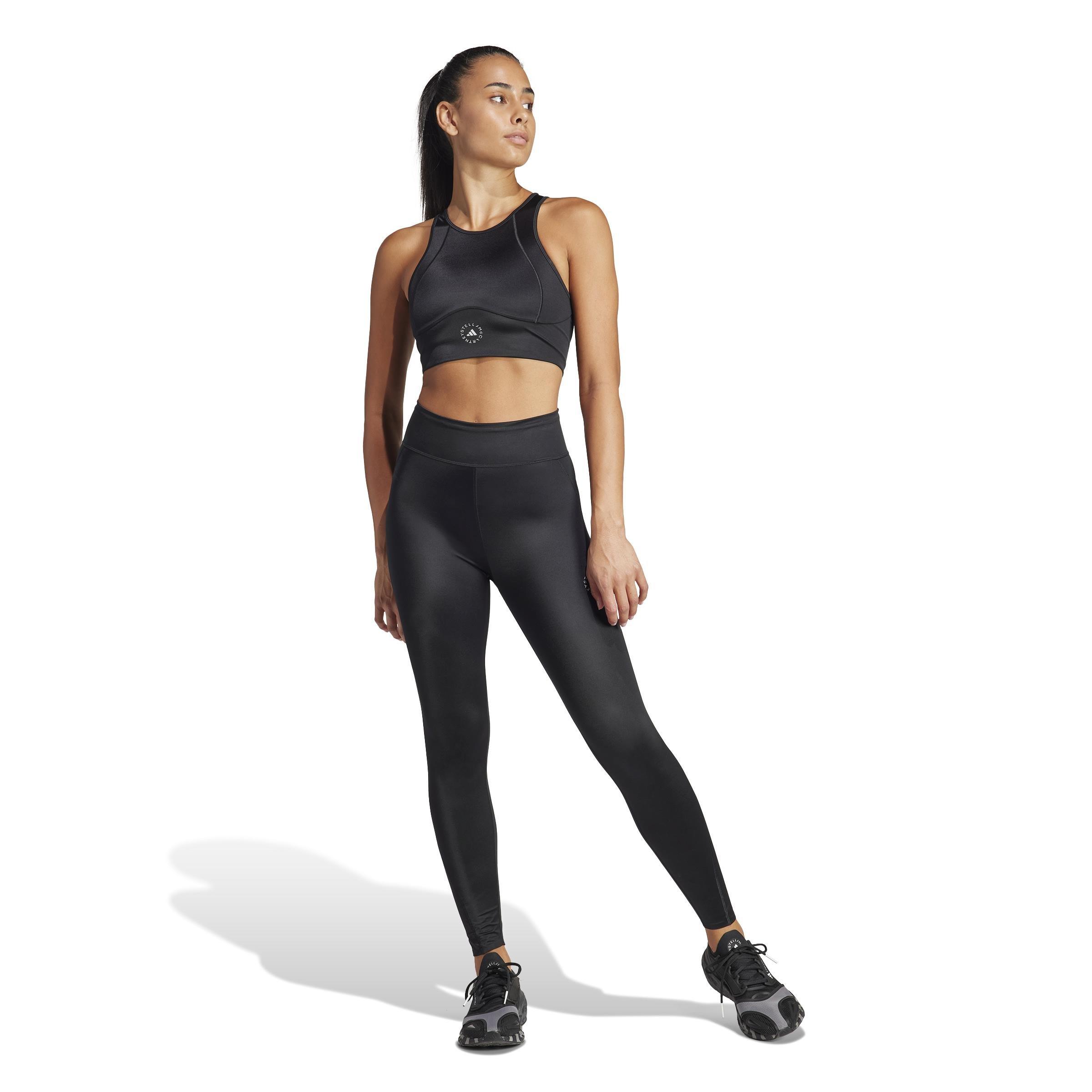 Stella Mccartney Training Shine Leggings, Black, A901_ONE, large image number 7