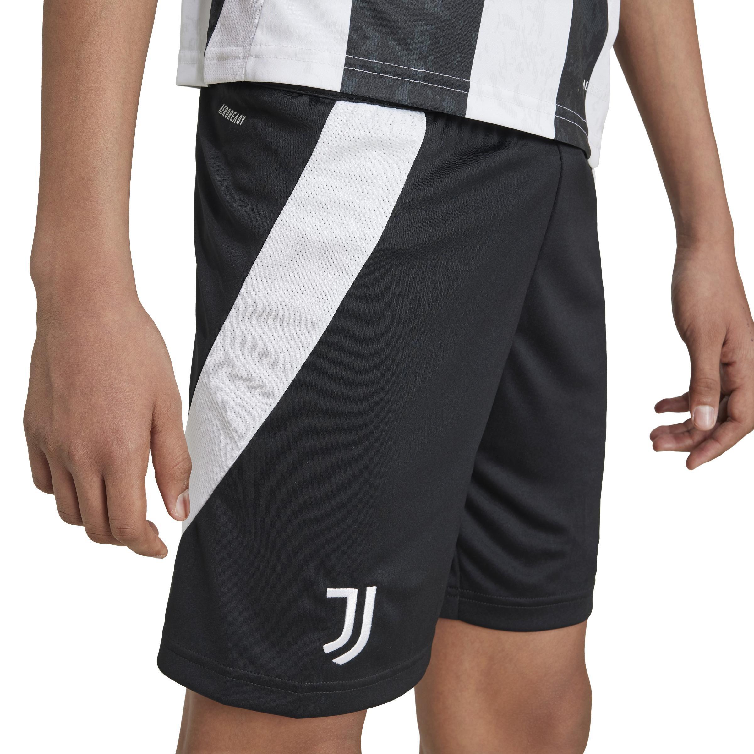 Unisex Kids Juventus 24/25 Home Shorts, Black, A901_ONE, large image number 5