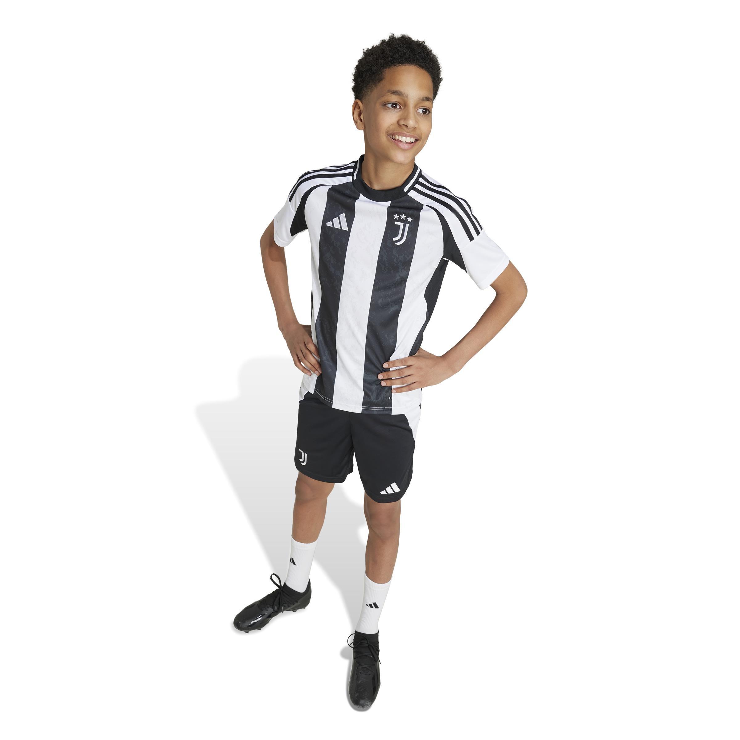 Unisex Kids Juventus 24/25 Home Shorts, Black, A901_ONE, large image number 10