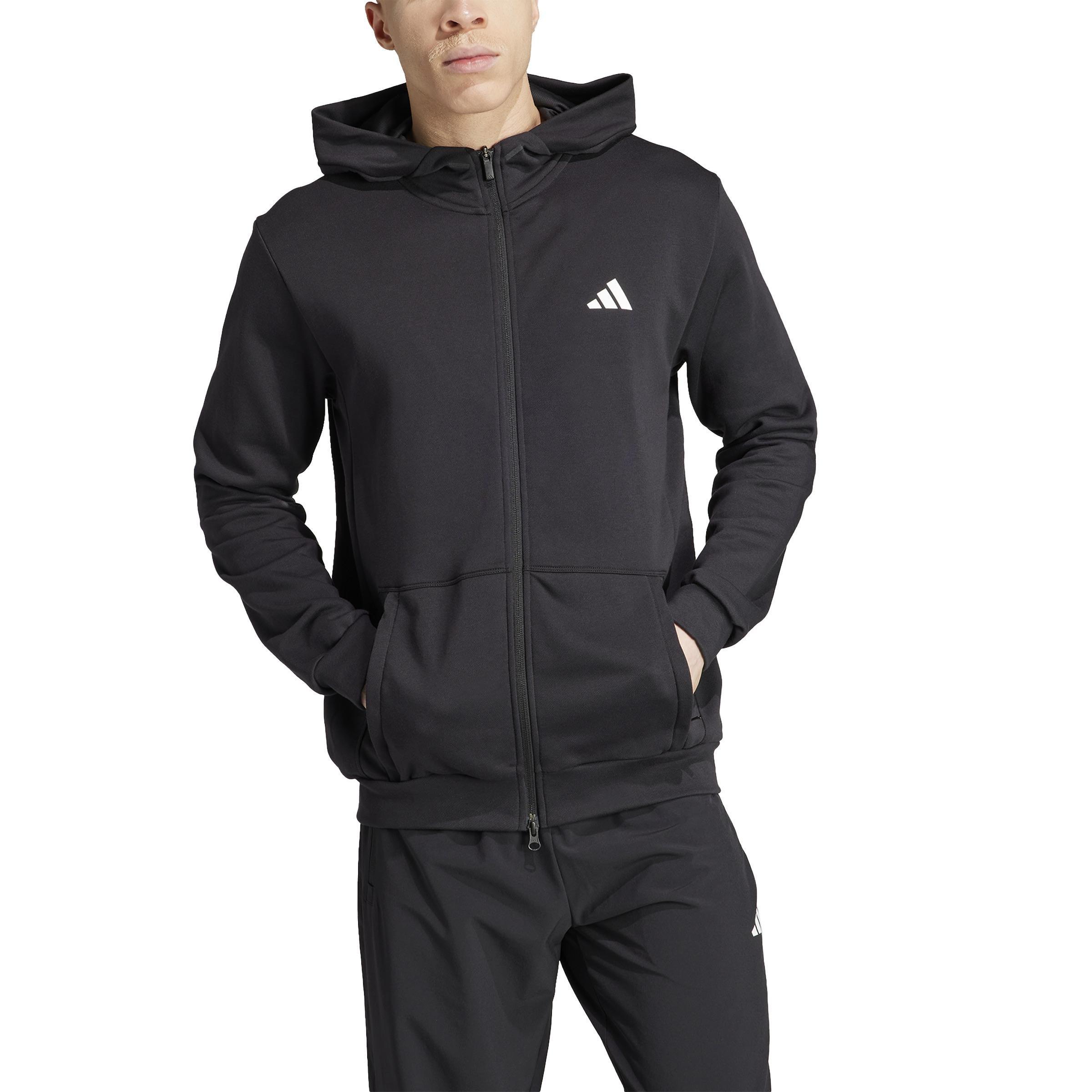 Pump Workout Hoodie, Black, A901_ONE, large image number 1