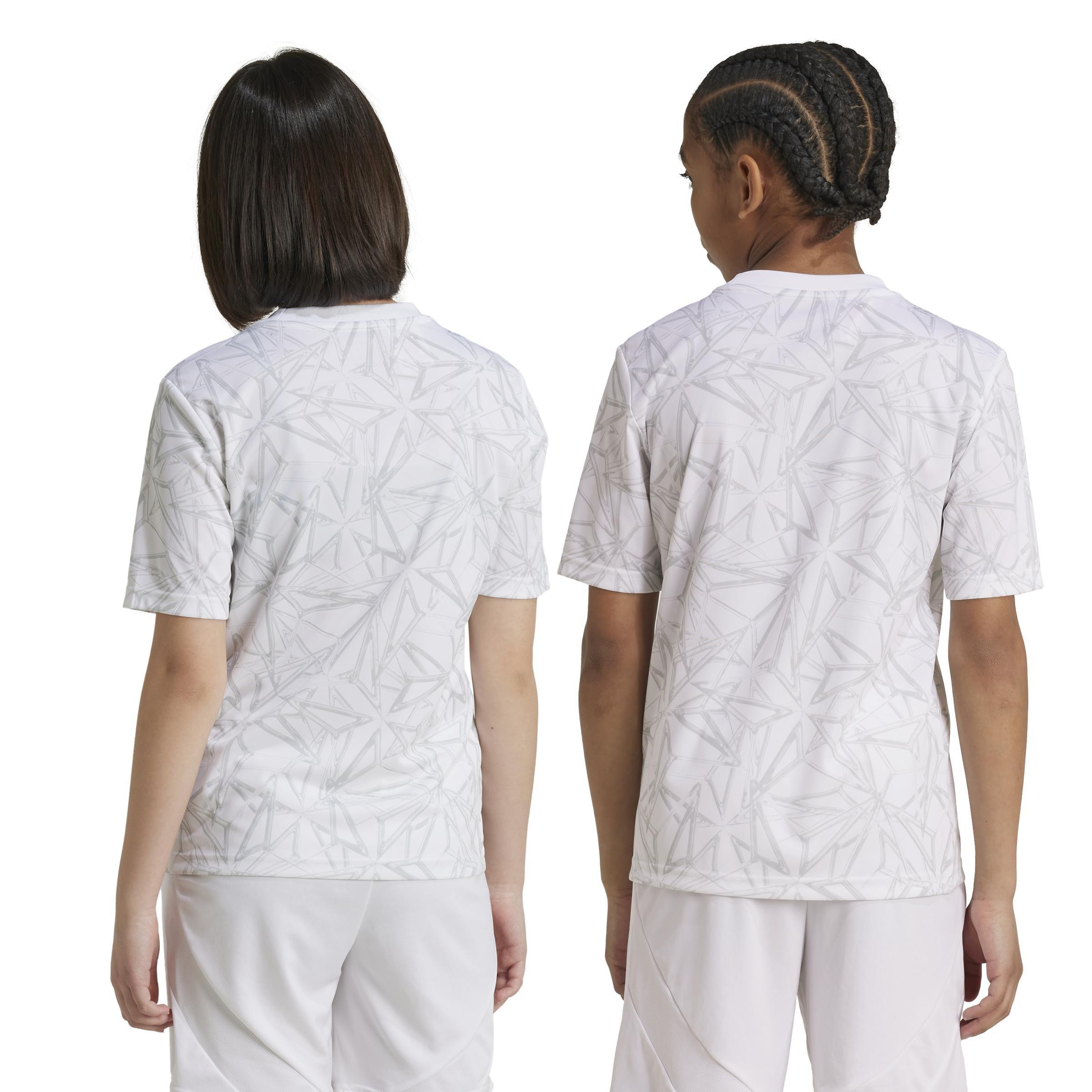 Unisex Kids Real Madrid Pre-Match Jersey, White, A901_ONE, large image number 2