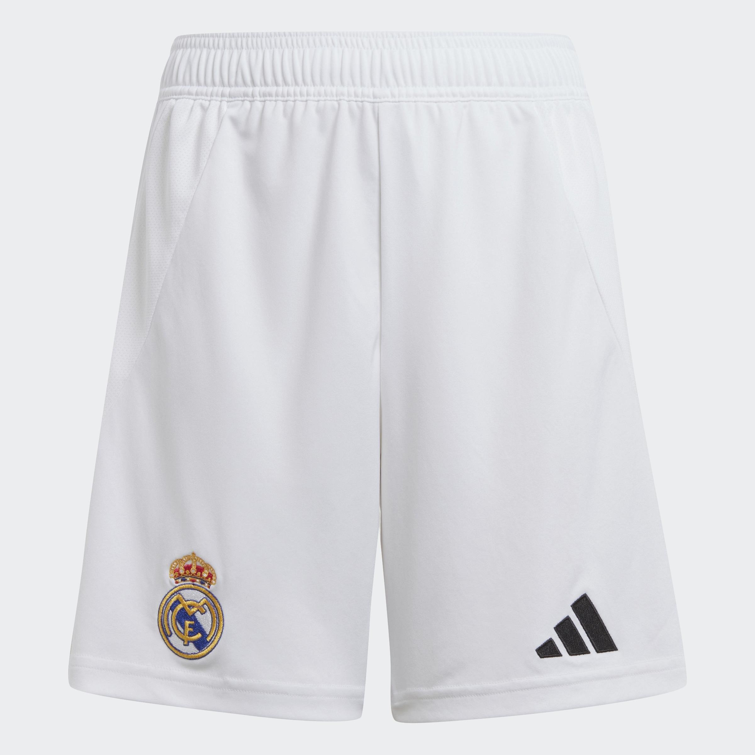 Kids Real Madrid 24/25 Home Shorts, White