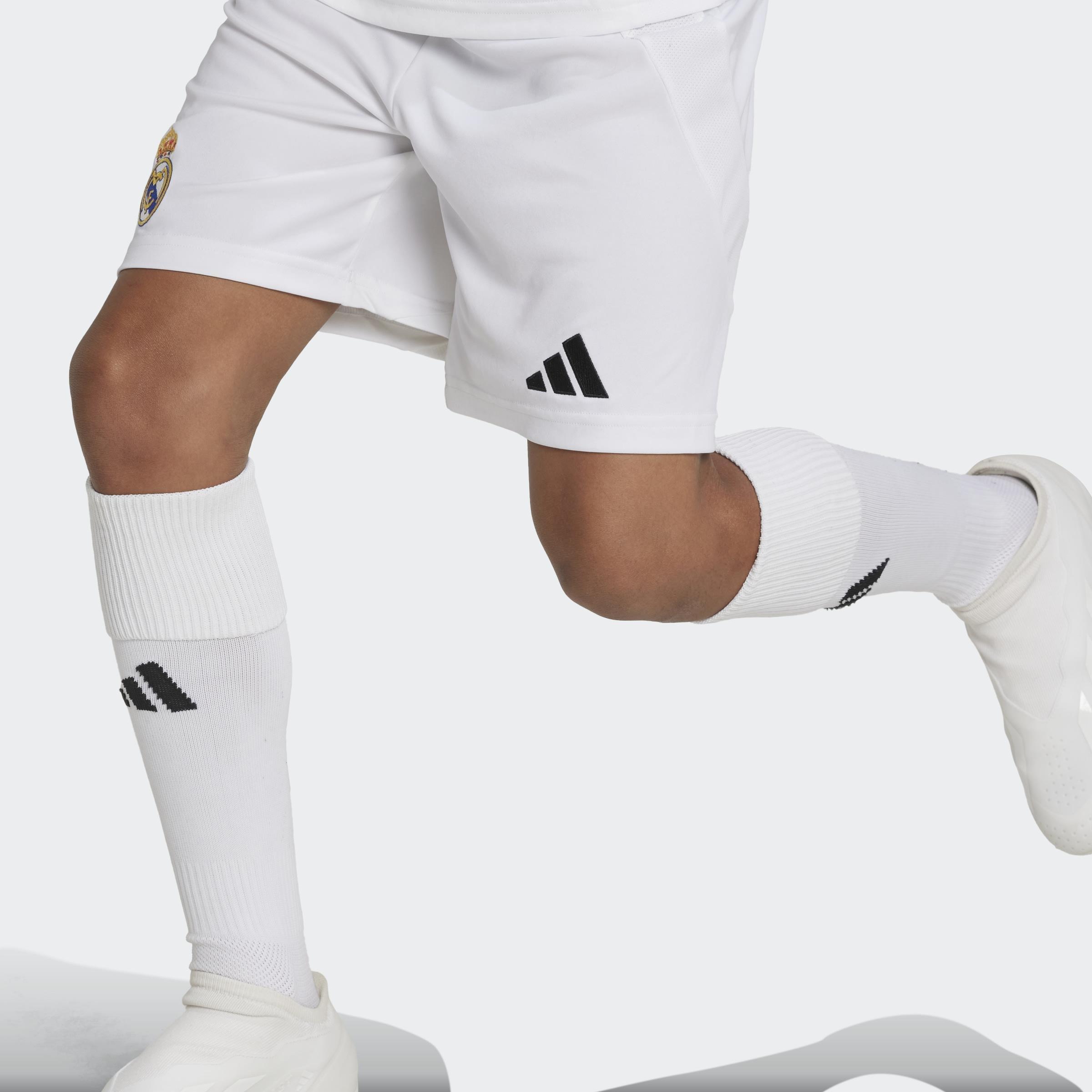 Kids Real Madrid 24/25 Home Shorts, White, A901_ONE, large image number 2