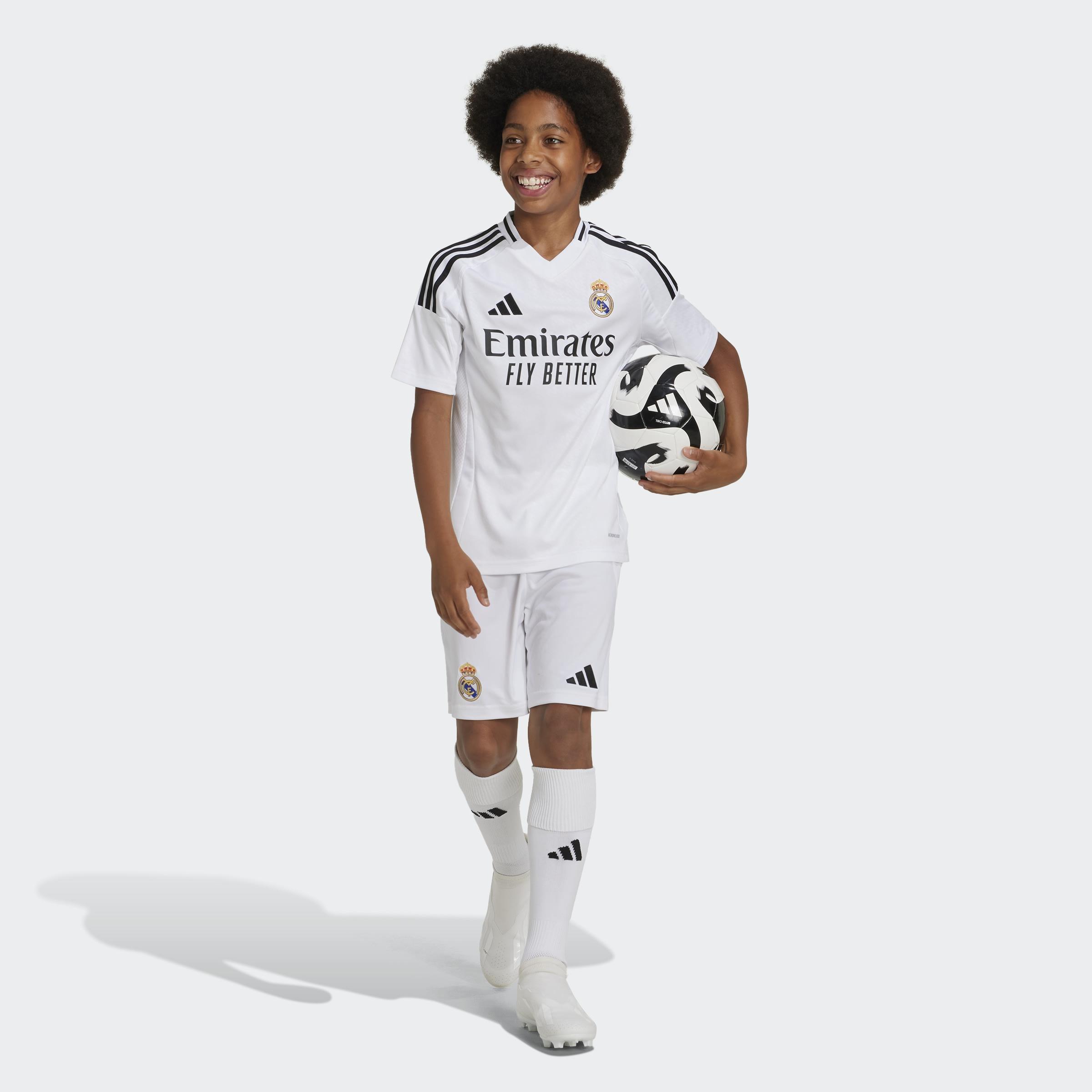 Kids Real Madrid 24/25 Home Shorts, White, A901_ONE, large image number 5