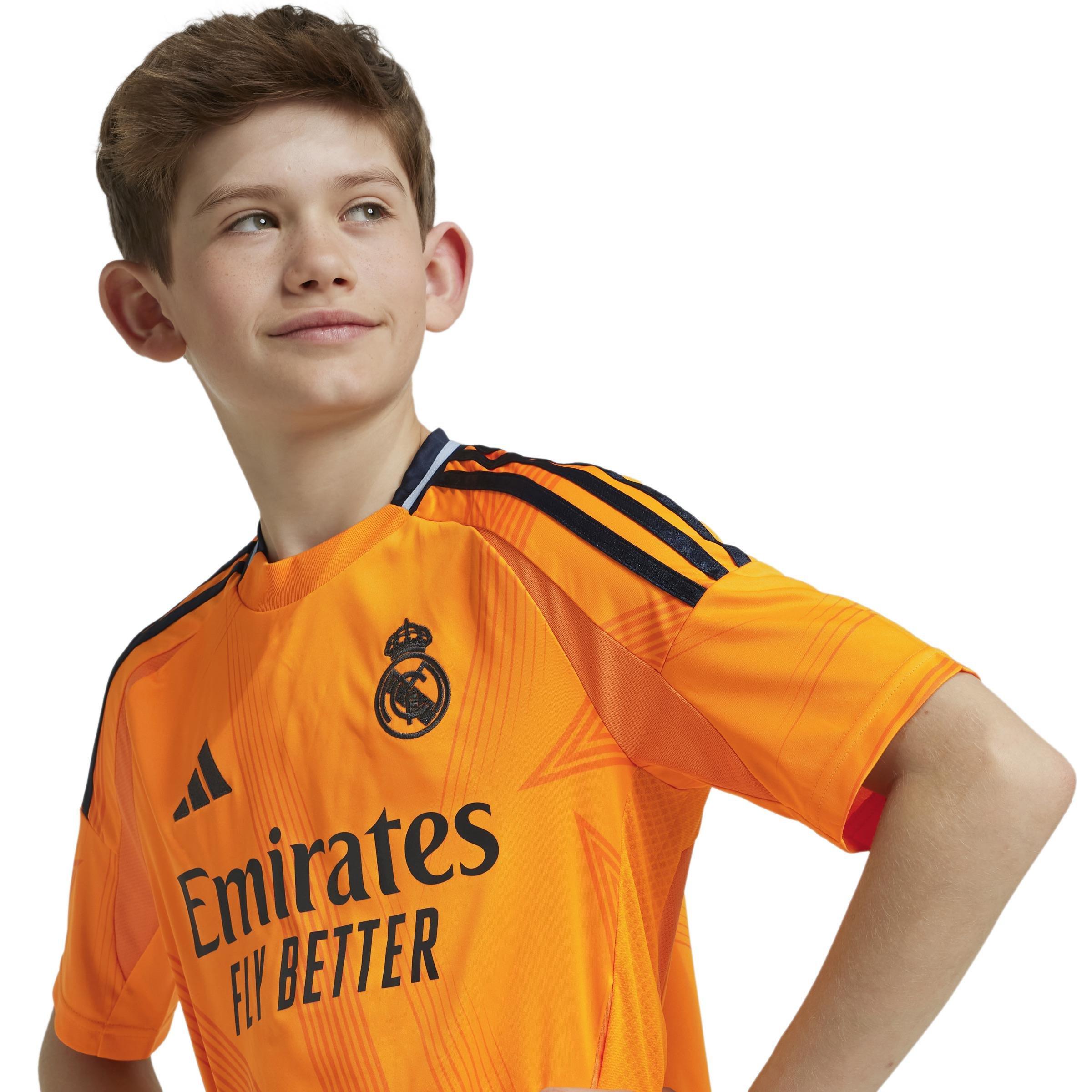 Kids Real Madrid 24/25 Away Jersey, Orange, A901_ONE, large image number 7