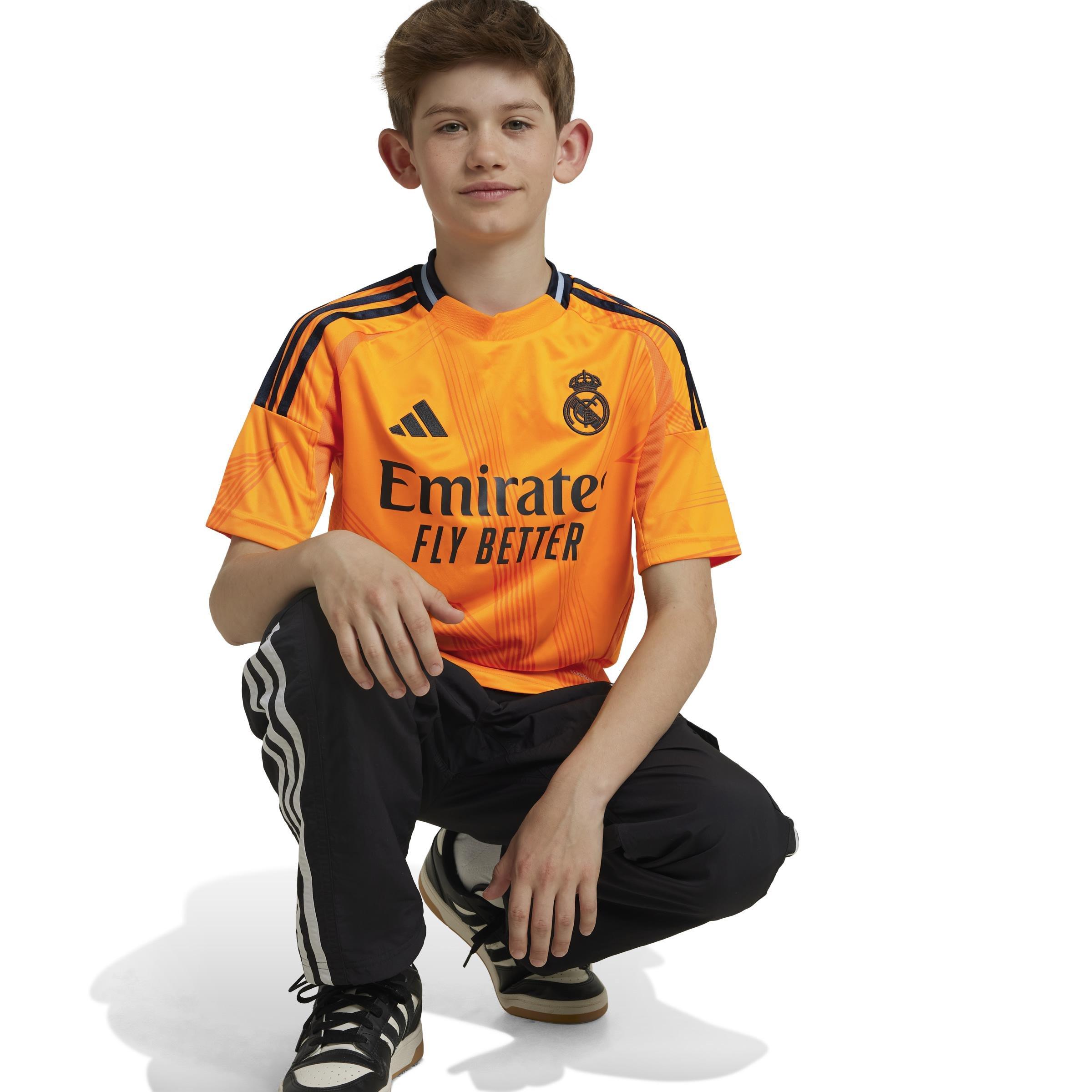 Kids Real Madrid 24/25 Away Jersey, Orange, A901_ONE, large image number 8