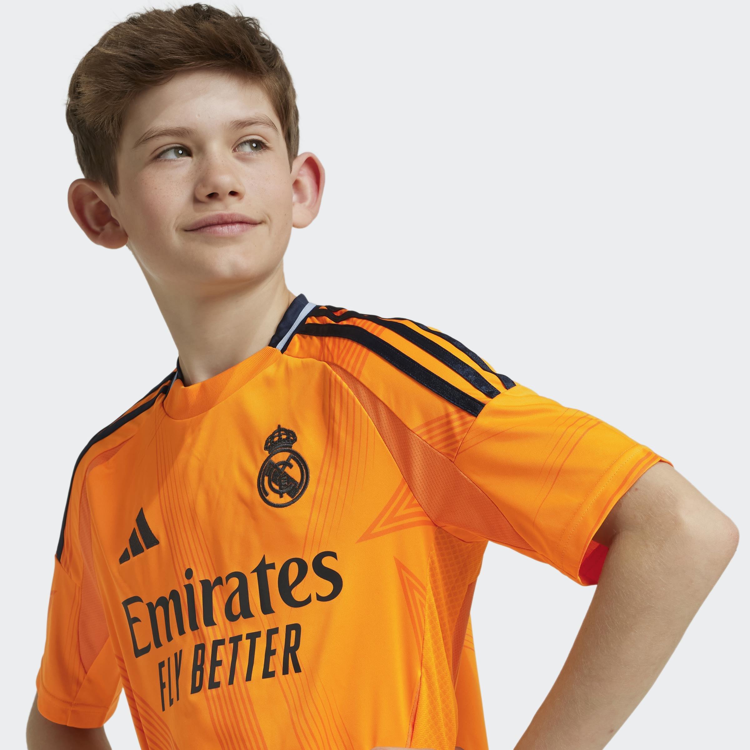 Kids Real Madrid 24/25 Away Jersey, Orange, A901_ONE, large image number 9