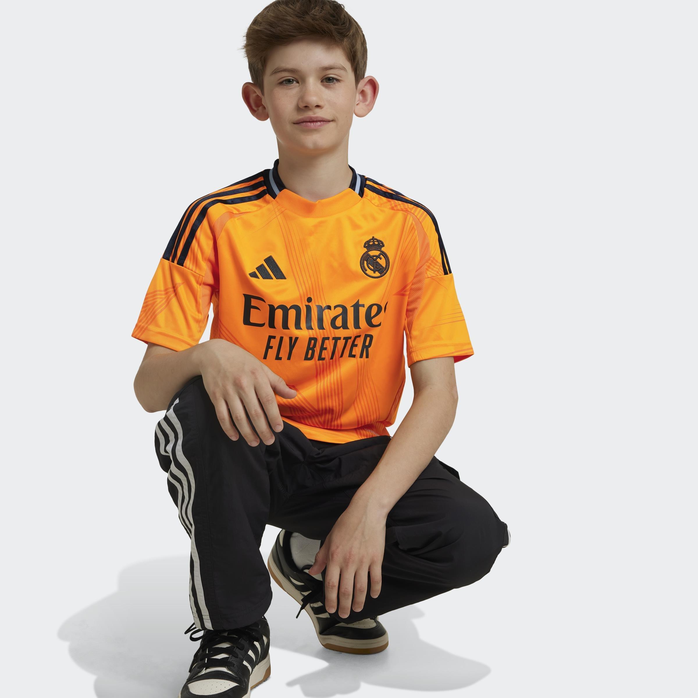 Kids Real Madrid 24/25 Away Jersey, Orange, A901_ONE, large image number 10