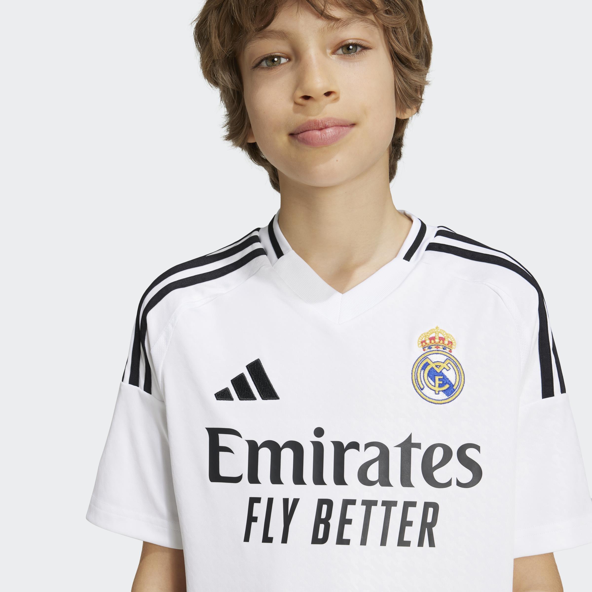 Kids Real Madrid 24/25 Home Jersey, White, A901_ONE, large image number 4