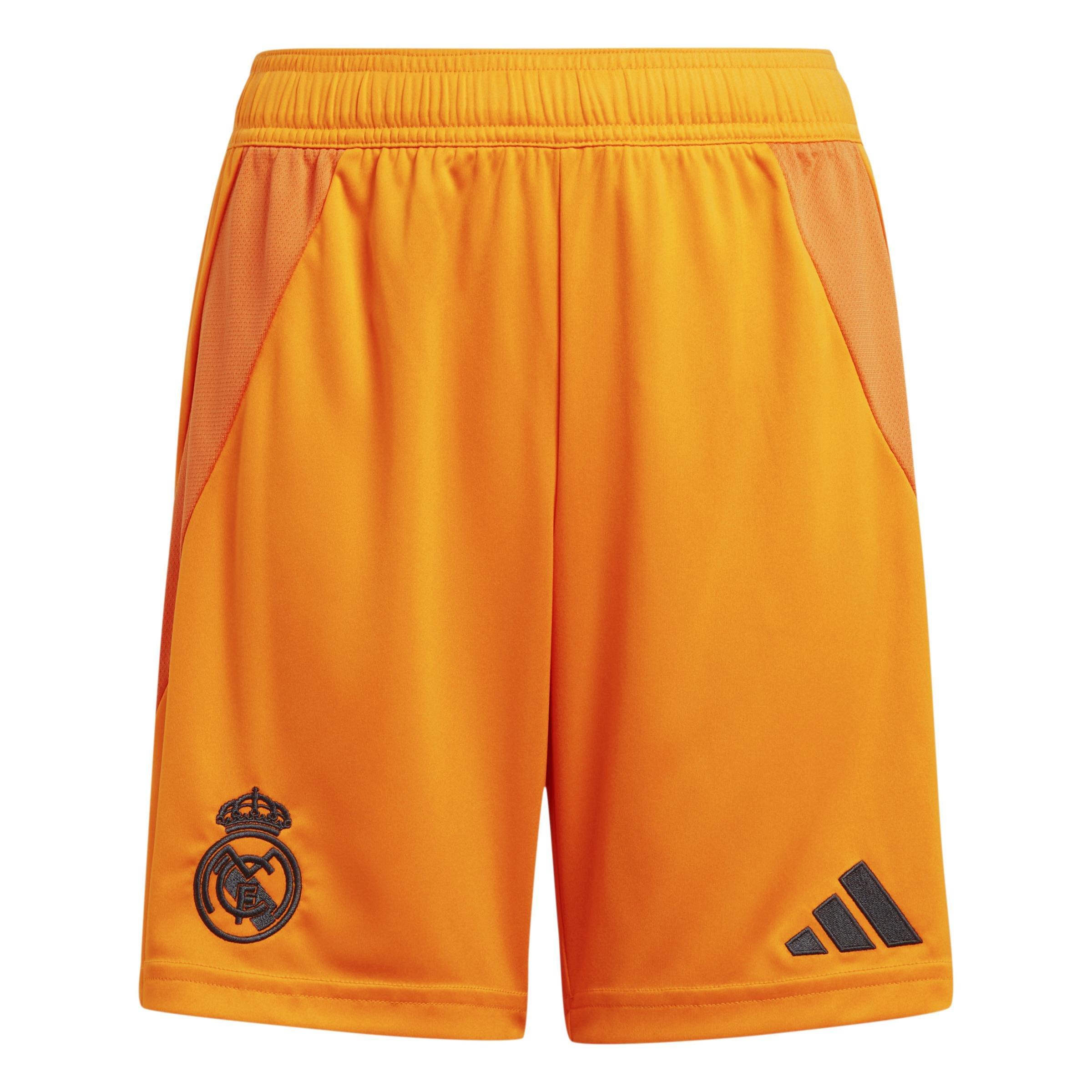 Kids Real Madrid 24/25 Away Shorts, Orange, A901_ONE, large image number 0