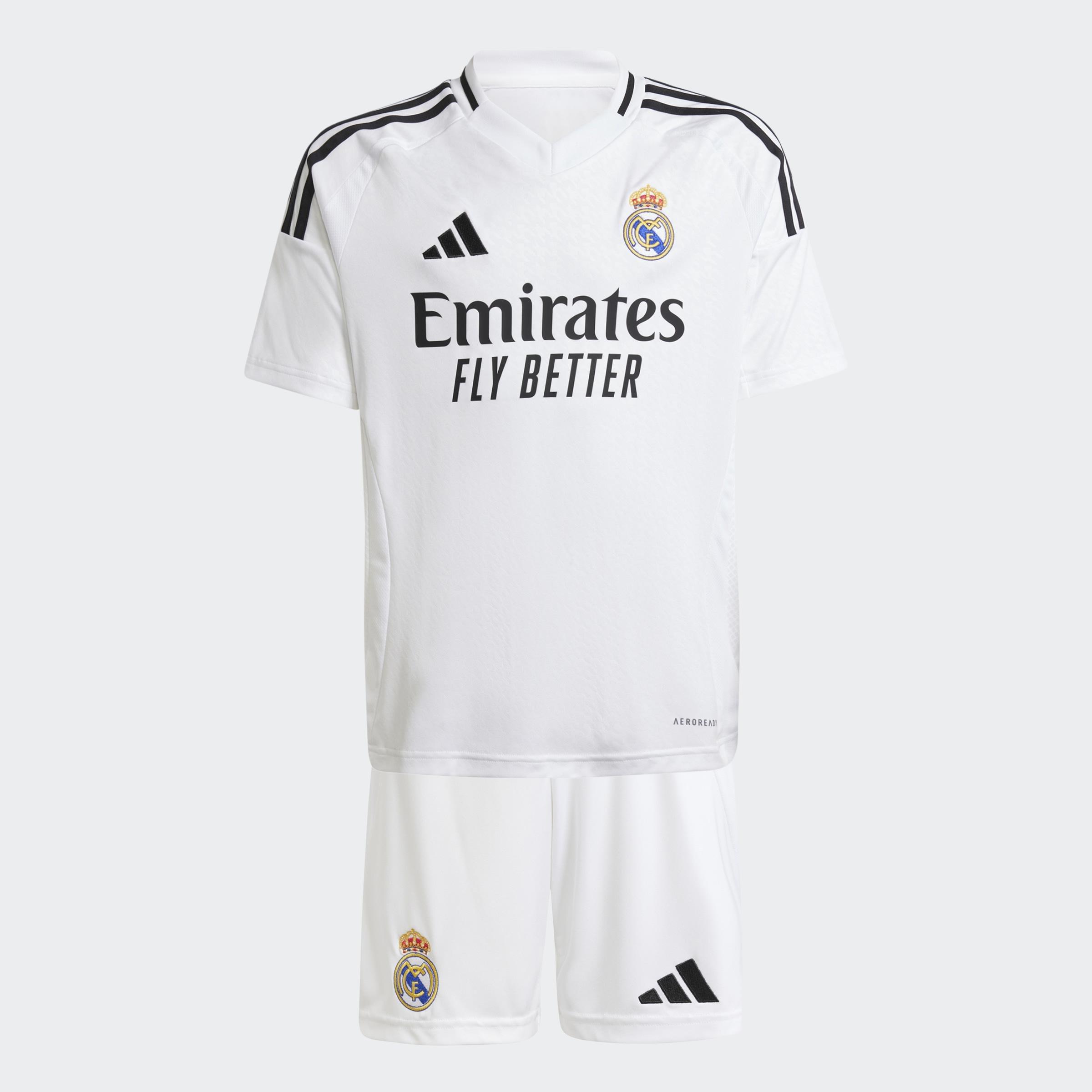 Unisex Kids Real Madrid 24/25 Home Youth Kit, White, A901_ONE, large image number 1