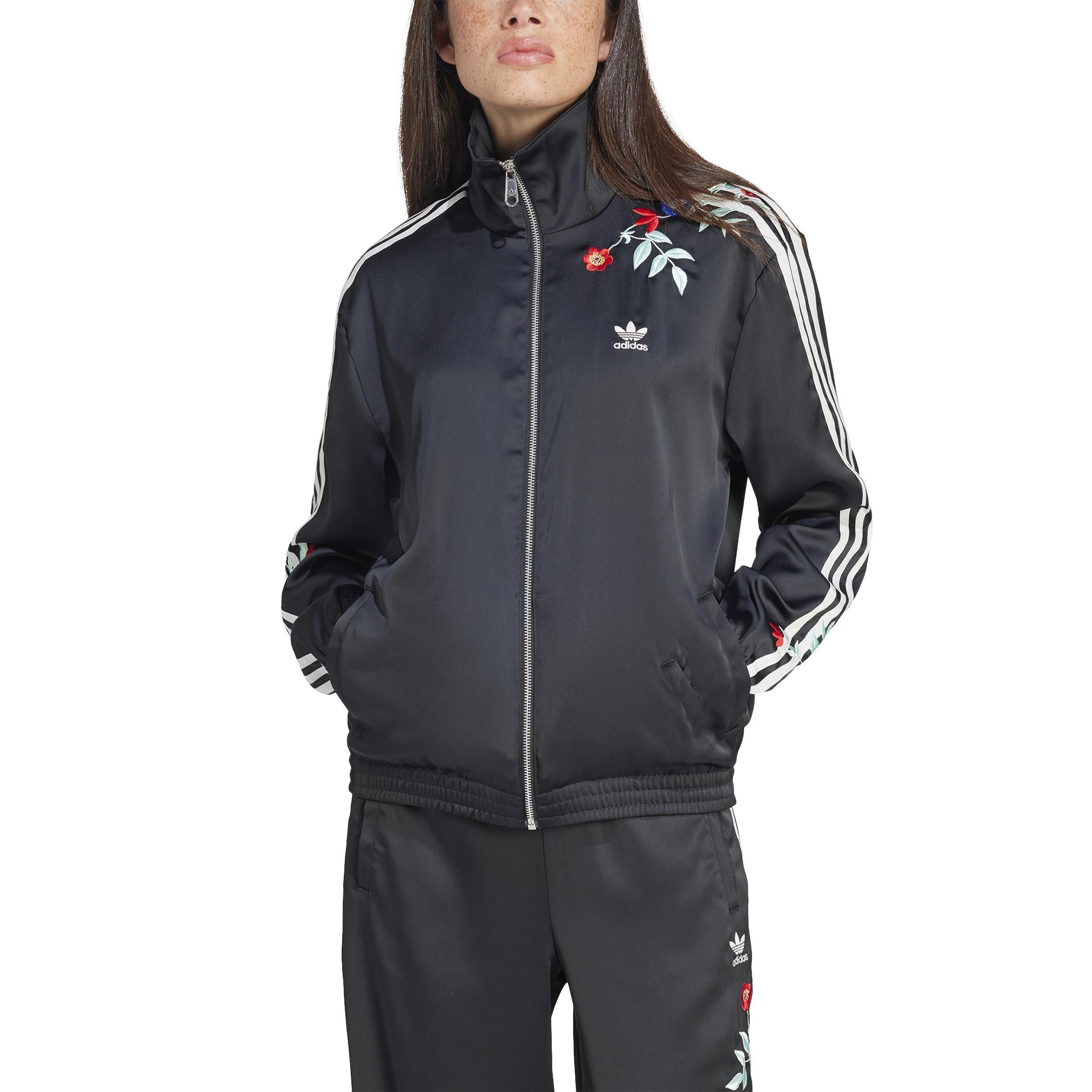 Graphics Floral Firebird Track Top, Black, A901_ONE, large image number 1