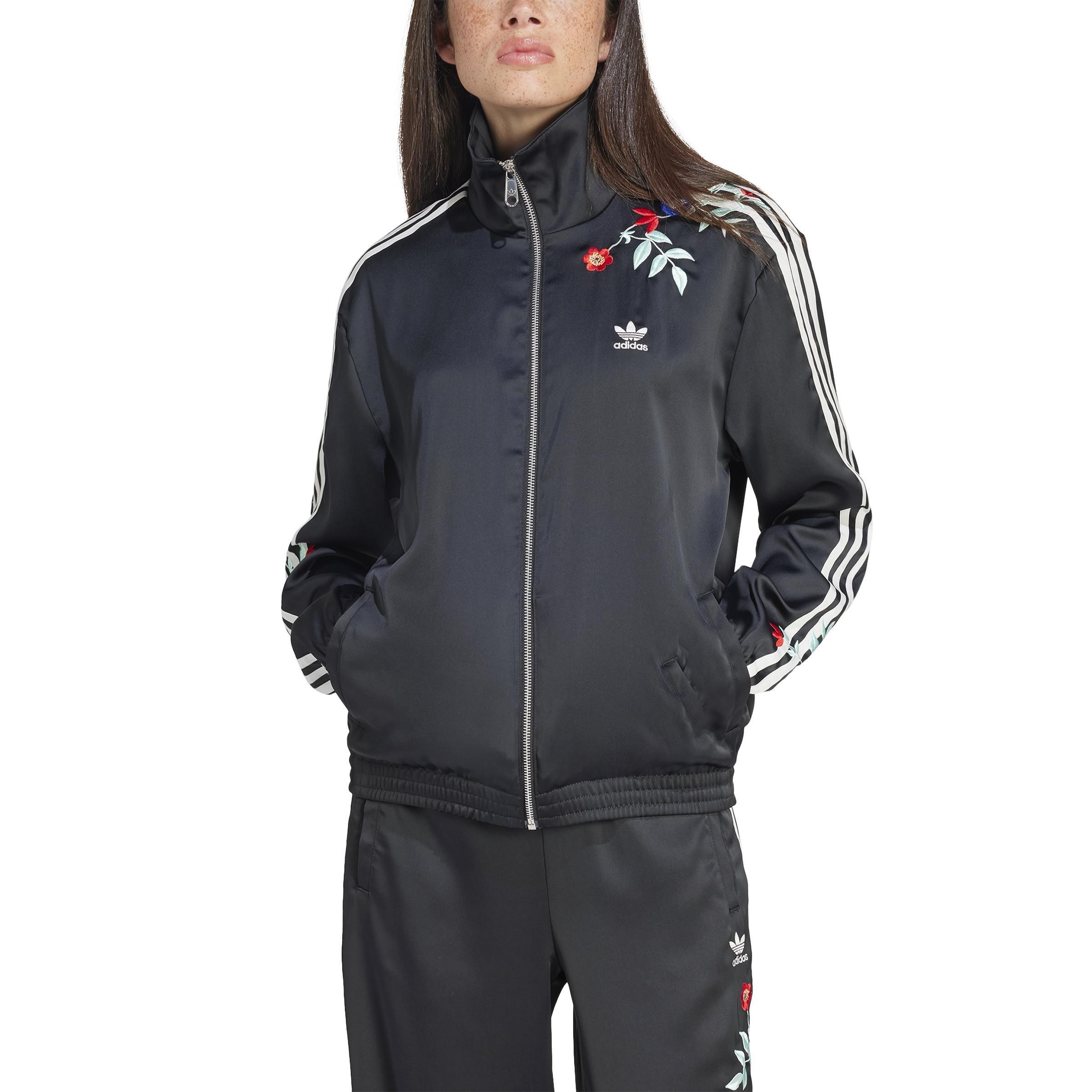 Graphics Floral Firebird Track Top, Black, A901_ONE, medium
