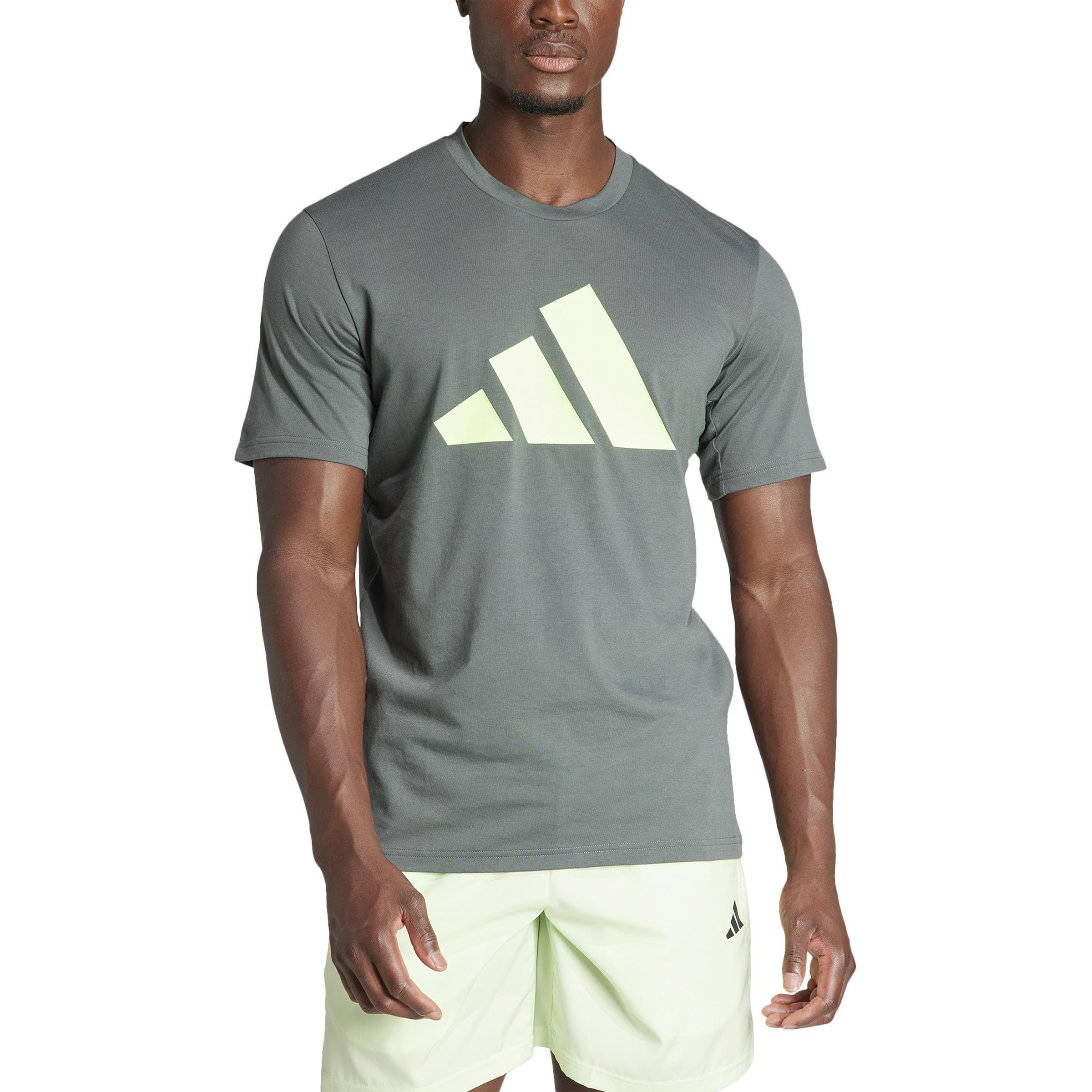 Train Essentials Feelready Logo Training T-Shirt, Green, A901_ONE, large image number 2