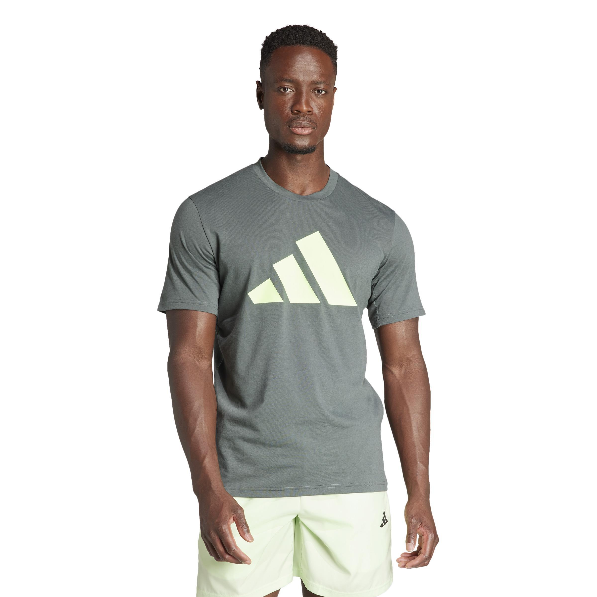 Train Essentials Feelready Logo Training T-Shirt, Green, A901_ONE, large image number 8