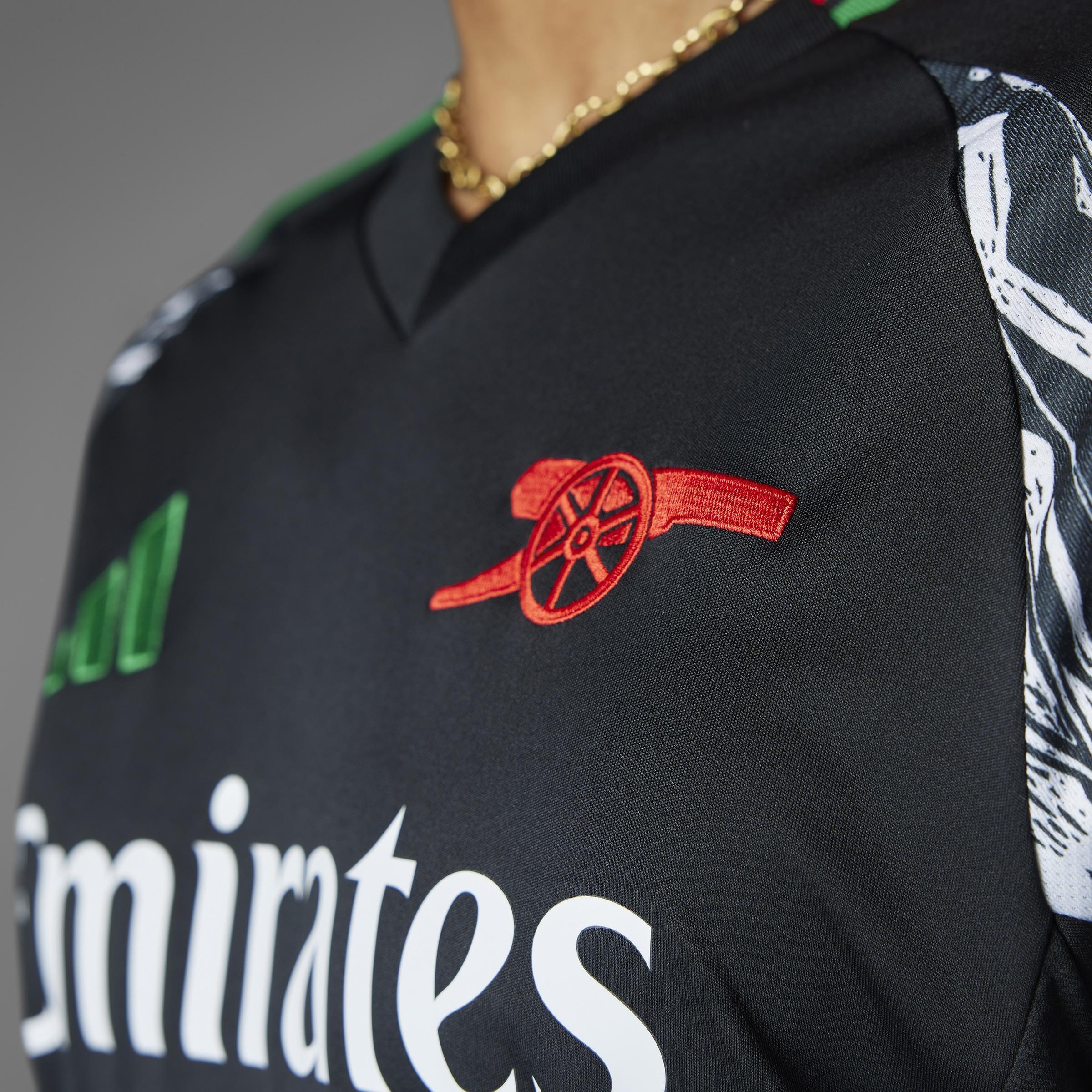 Arsenal 24/25 Away Jersey, Black, A901_ONE, large image number 14