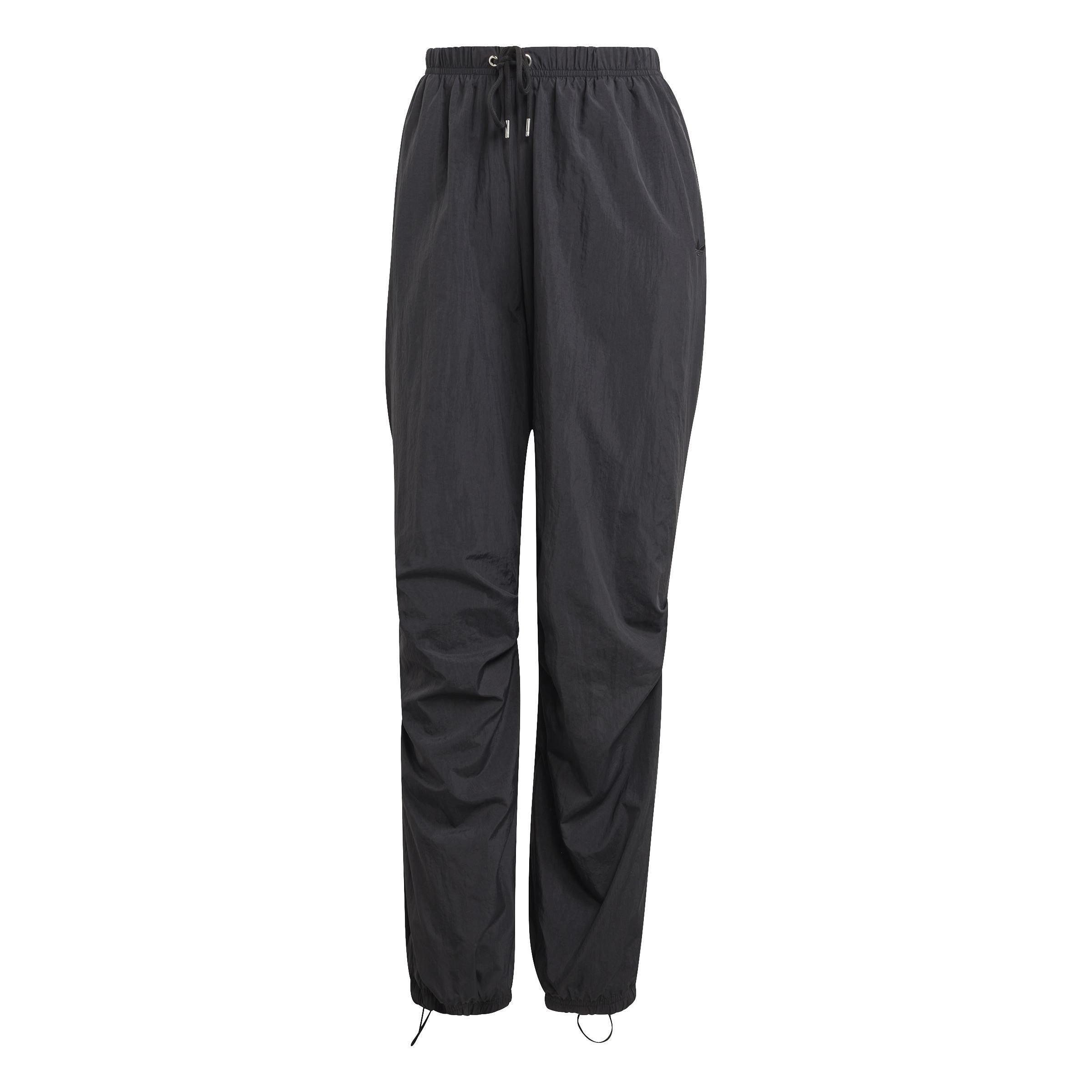 Premium Essentials Nylon Parachute Tracksuit Bottoms, Black, , large image number 0
