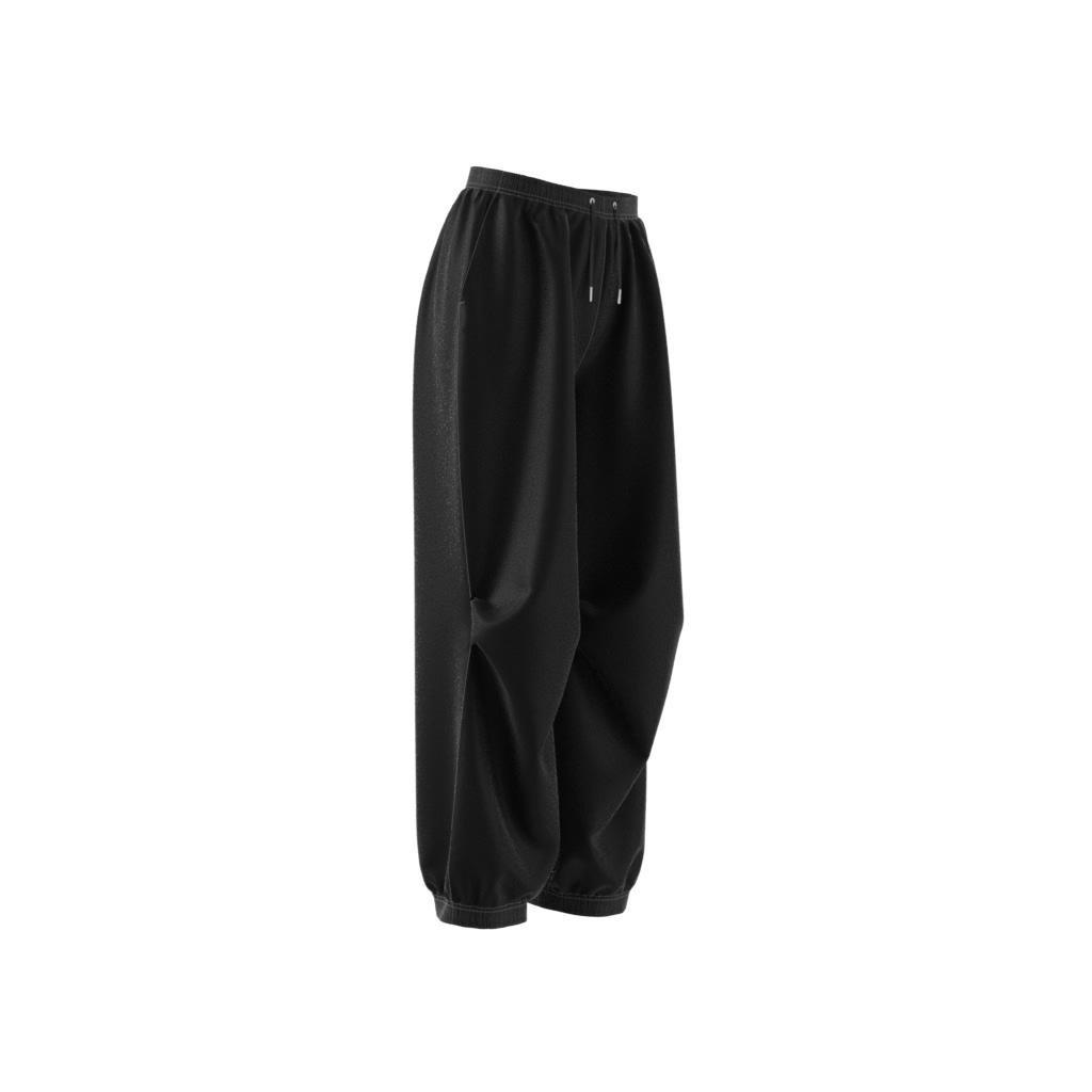 Premium Essentials Nylon Parachute Tracksuit Bottoms, Black, A901_ONE, large image number 6