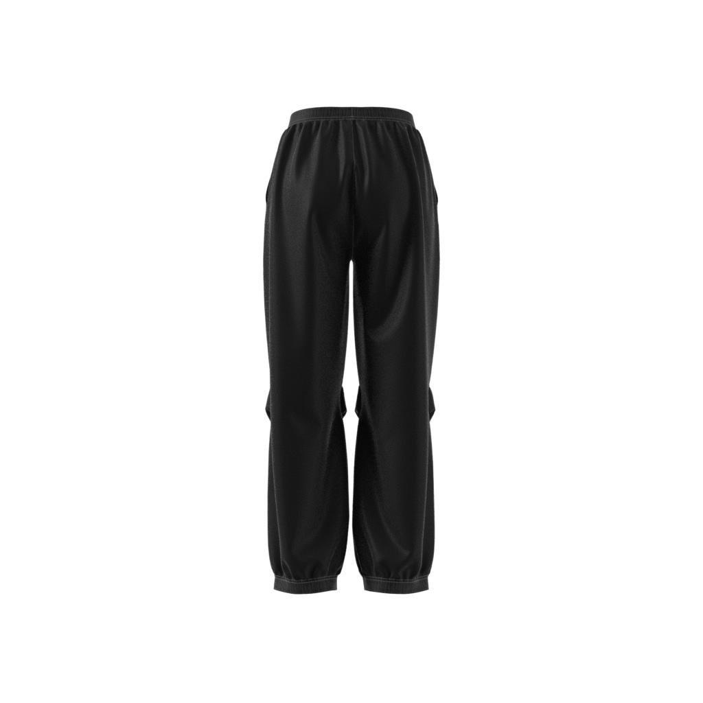 Premium Essentials Nylon Parachute Tracksuit Bottoms, Black, , large image number 7
