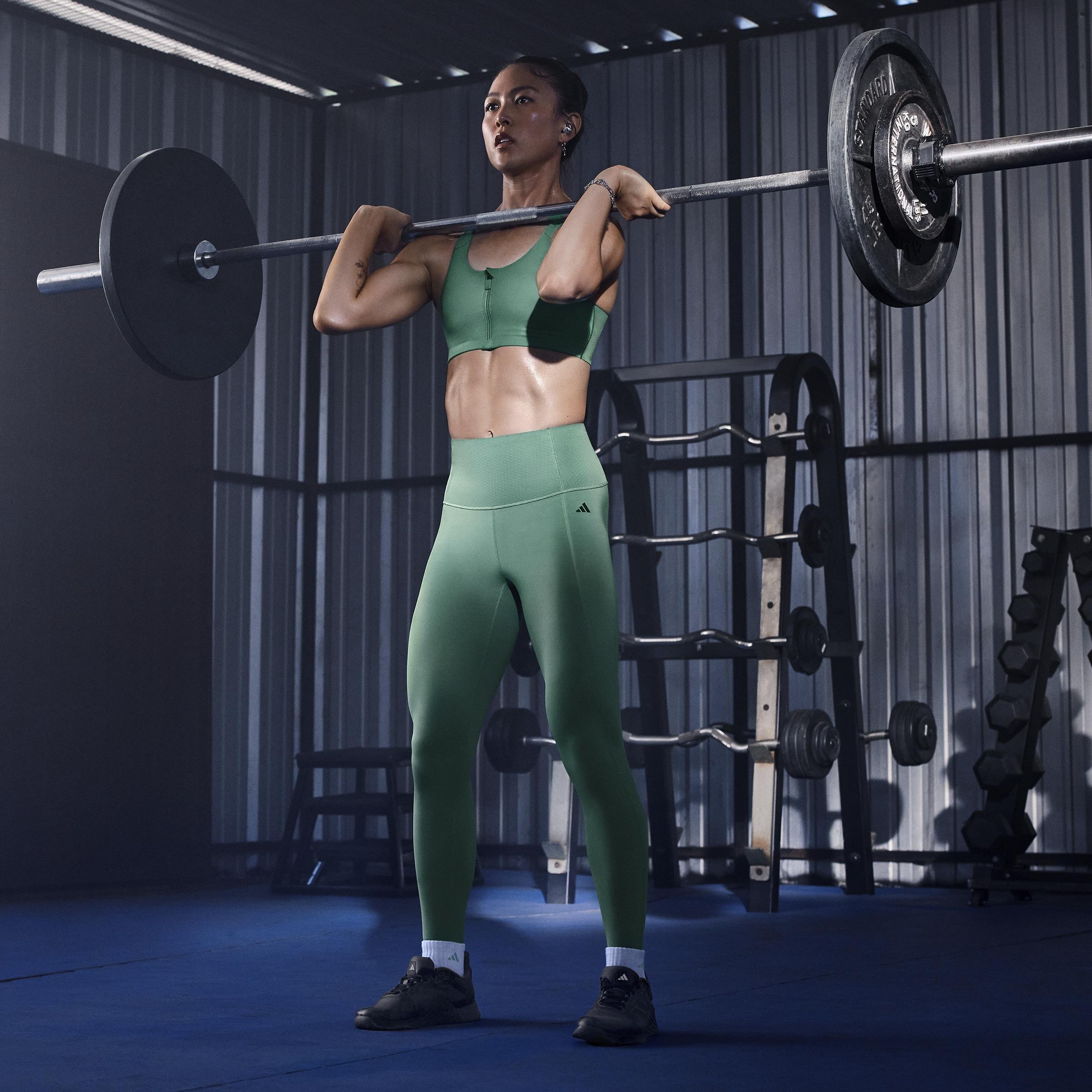 Optime Power 7/8 Leggings, Green, A901_ONE, large image number 11