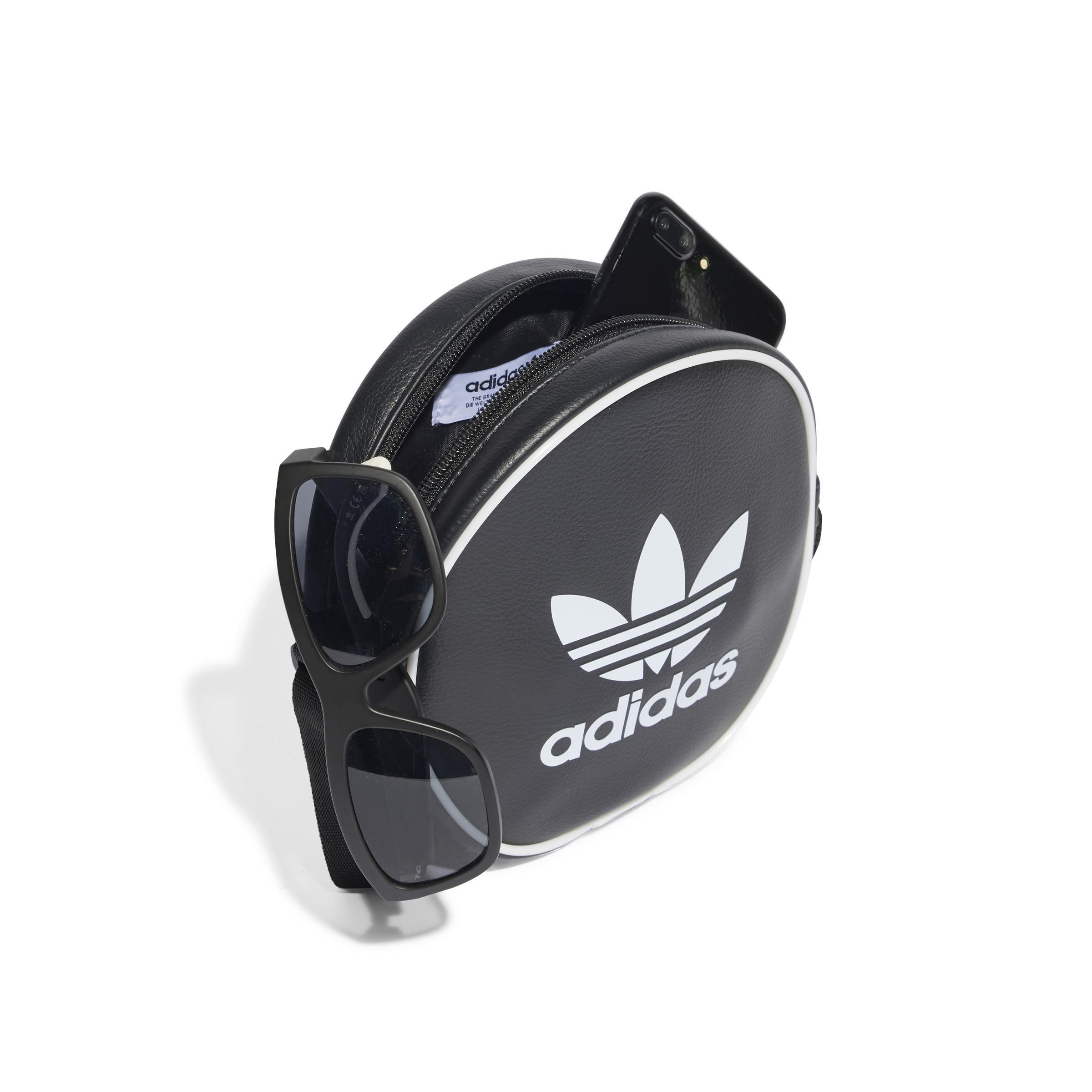 Unisex Adicolor Classic Round Bag, Black, A901_ONE, large image number 1