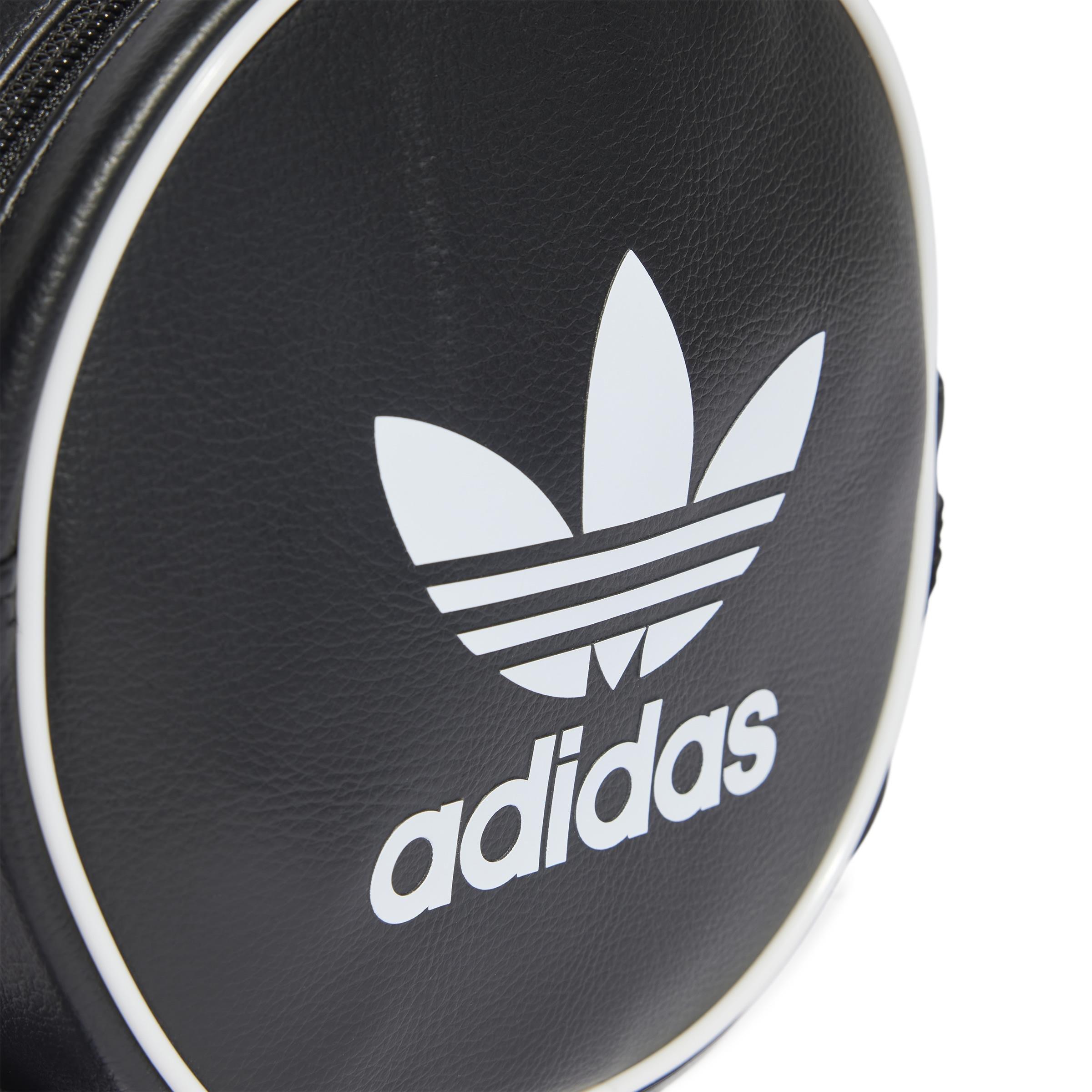 Unisex Adicolor Classic Round Bag, Black, A901_ONE, large image number 4