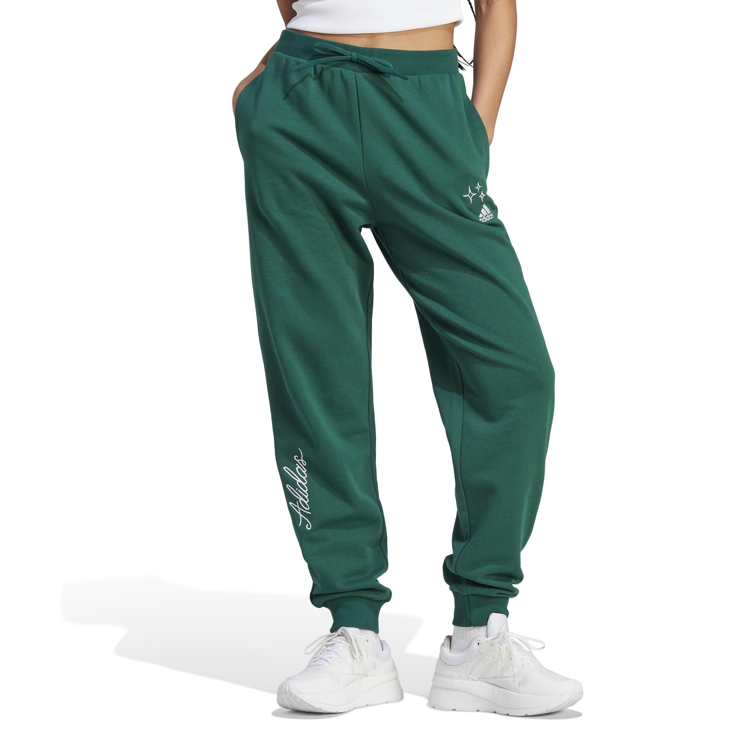 Scribble Embroidery French Terry Joggers, Green, A901_ONE, large image number 0