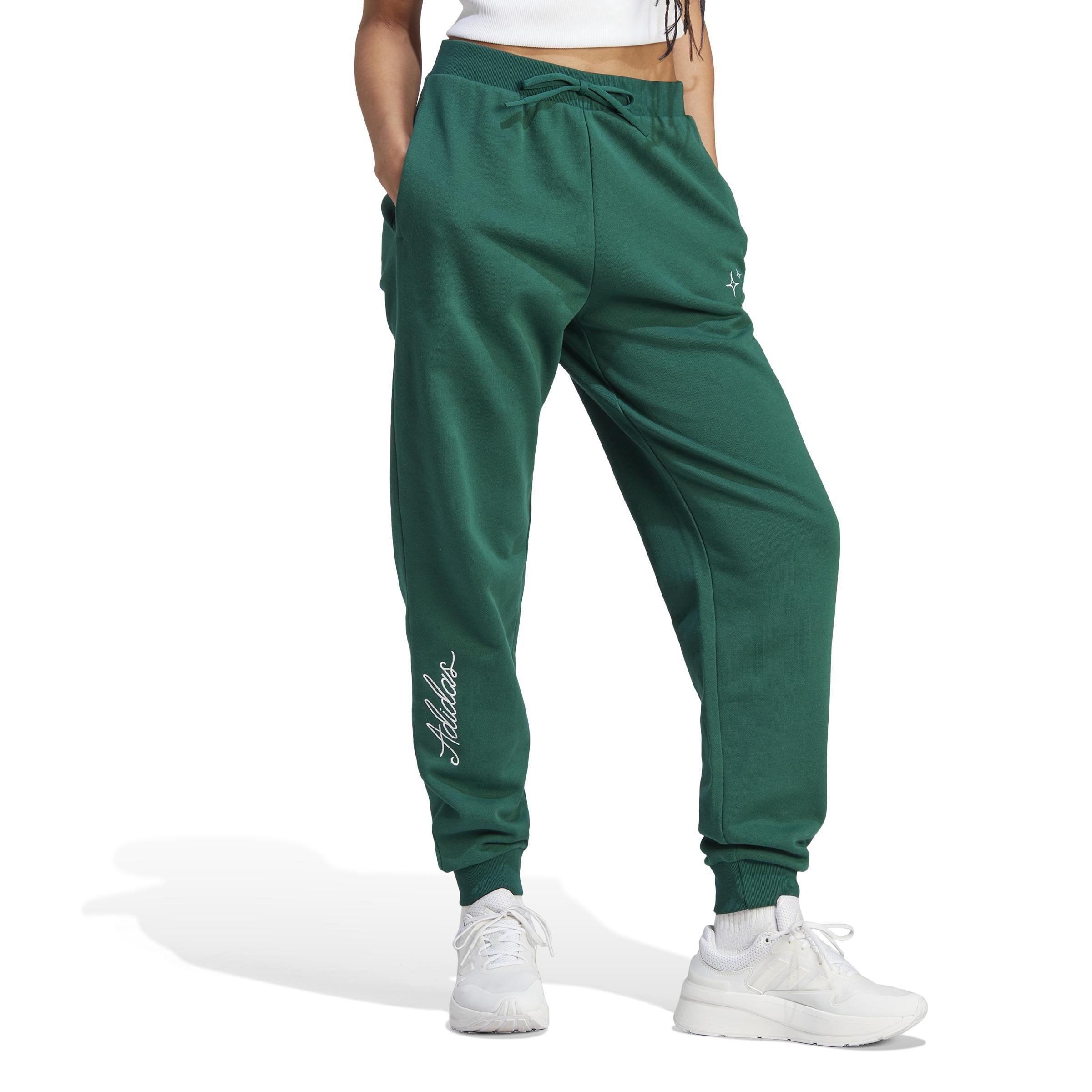 Scribble Embroidery French Terry Joggers, Green, A901_ONE, large image number 1