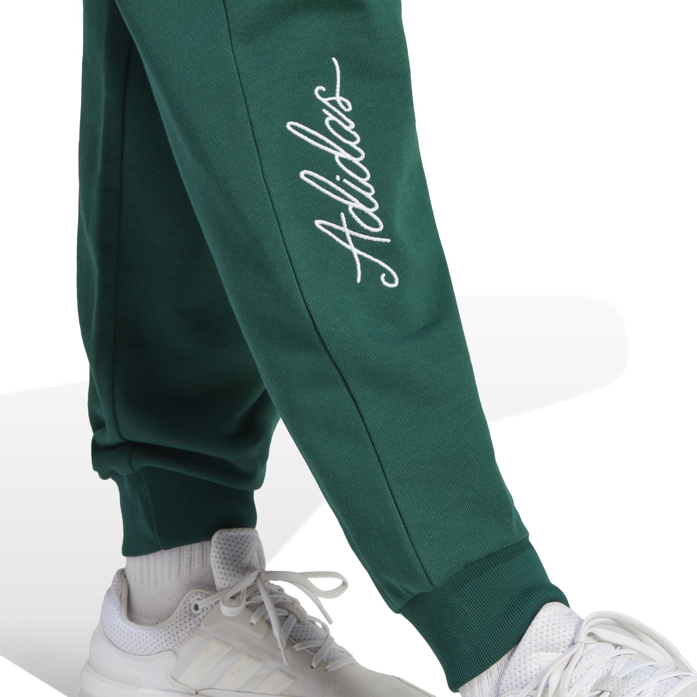 Scribble Embroidery French Terry Joggers, Green, A901_ONE, large image number 5