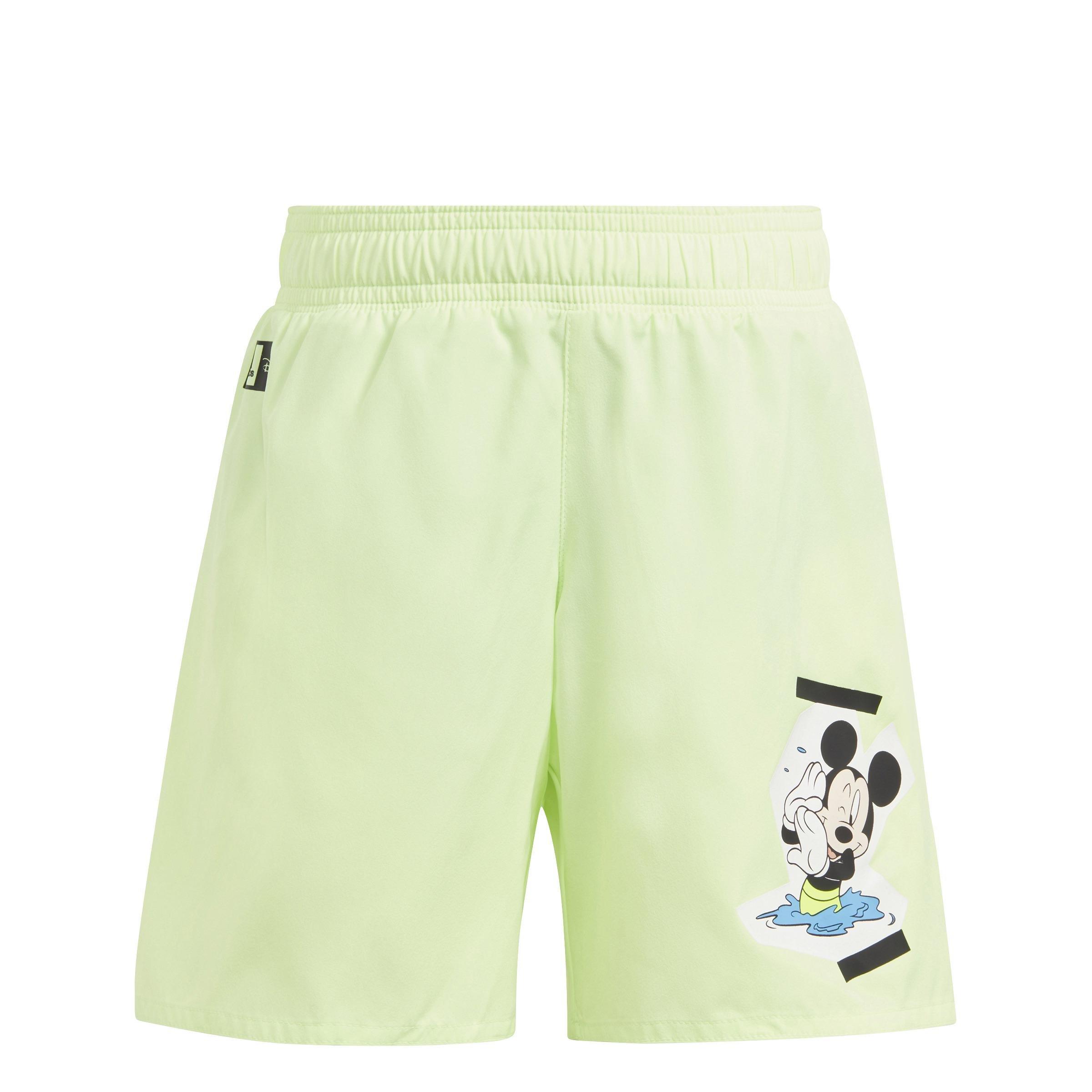 Kids Disney Mickey Mouse Swim Shorts, Green, , large image number 1