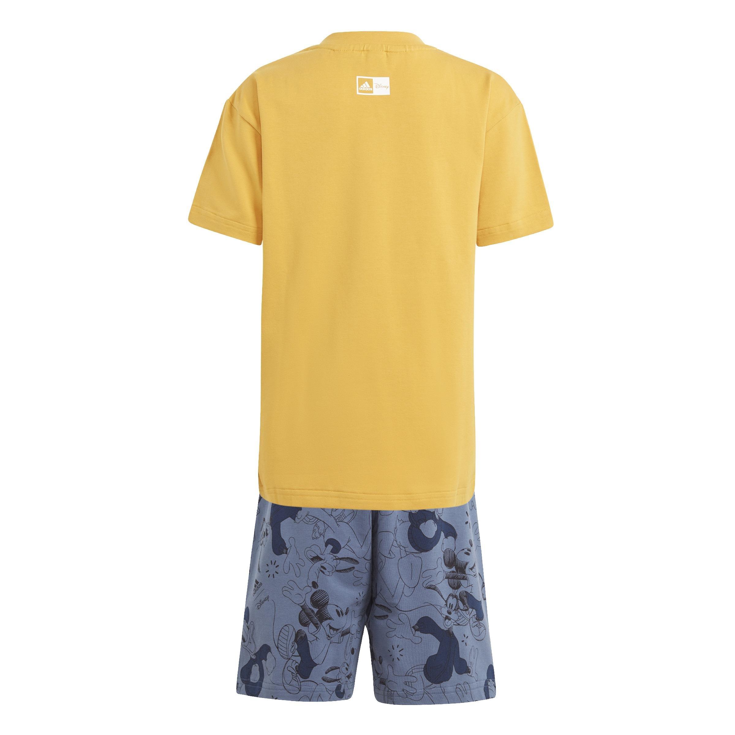 Unisex Kids Disney Tee Set, Yellow, A901_ONE, medium