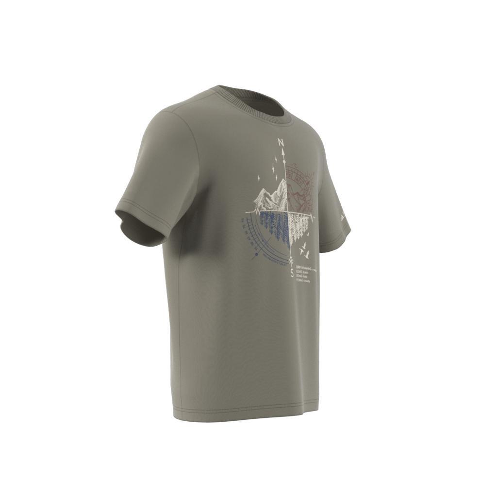 Short Sleeve Mountain Graphic T-Shirt, Green, A901_ONE, large image number 7