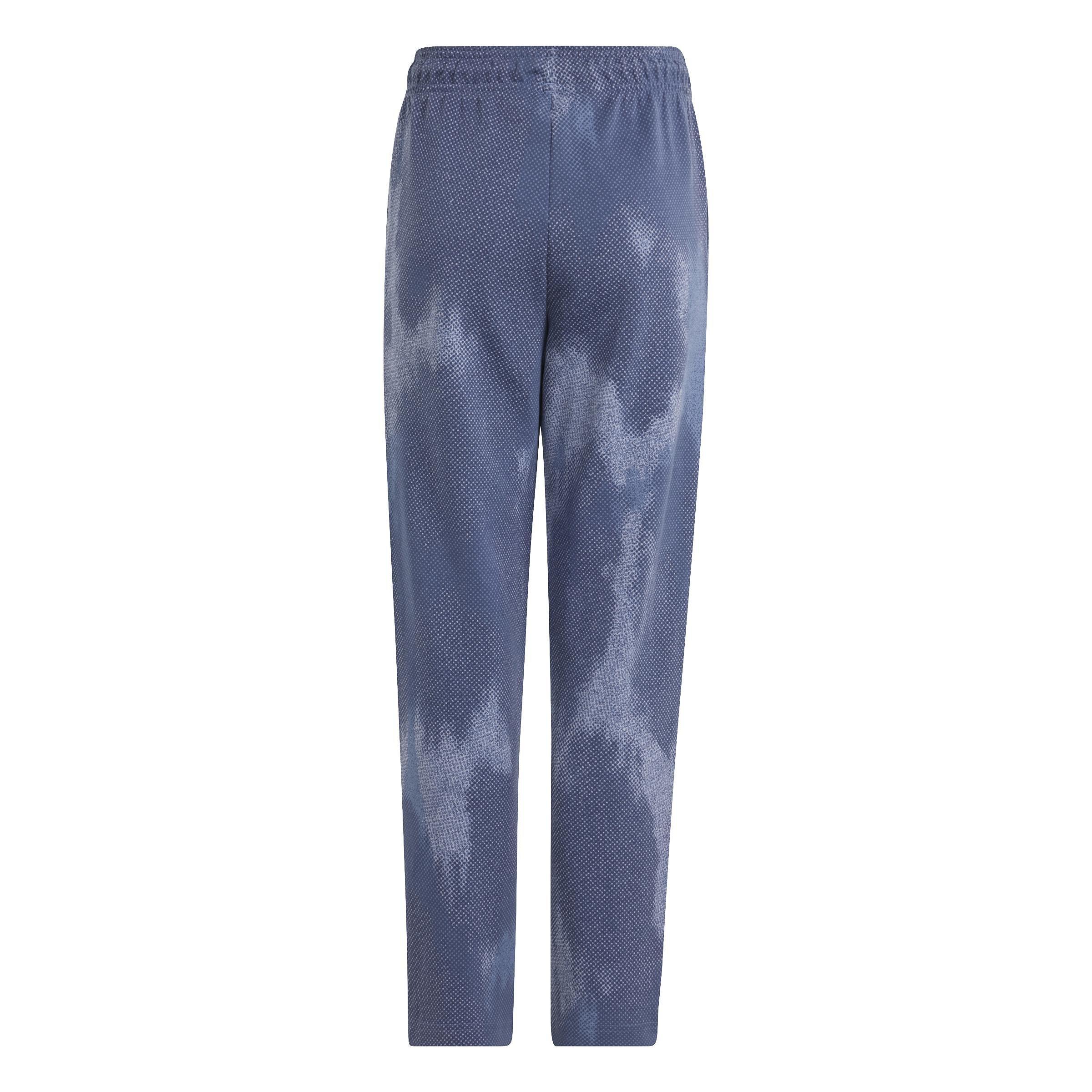 Unisex Kids Future Icons Allover Print Ankle Length Joggers, Blue, A901_ONE, large image number 2