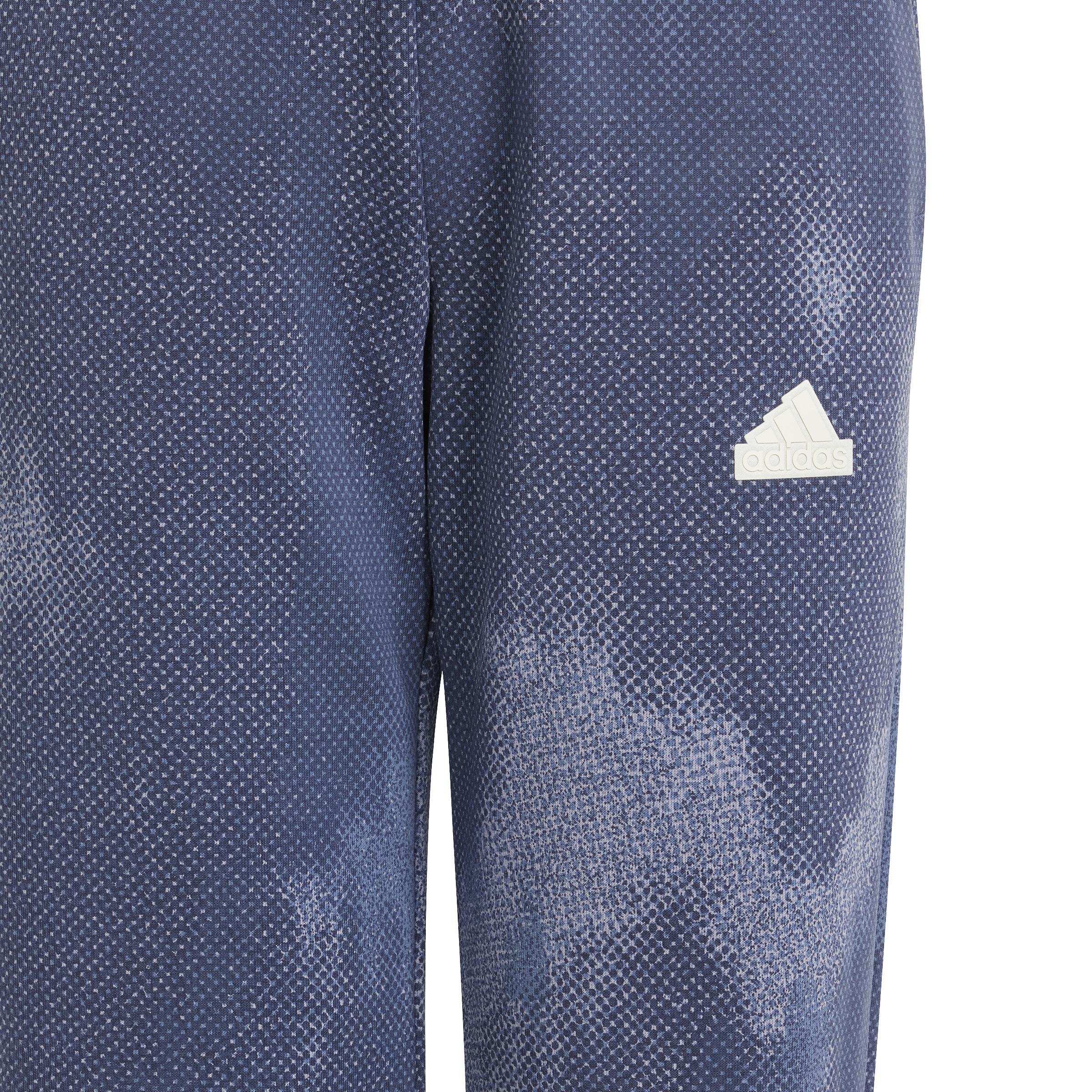 Unisex Kids Future Icons Allover Print Ankle Length Joggers, Blue, A901_ONE, large image number 5