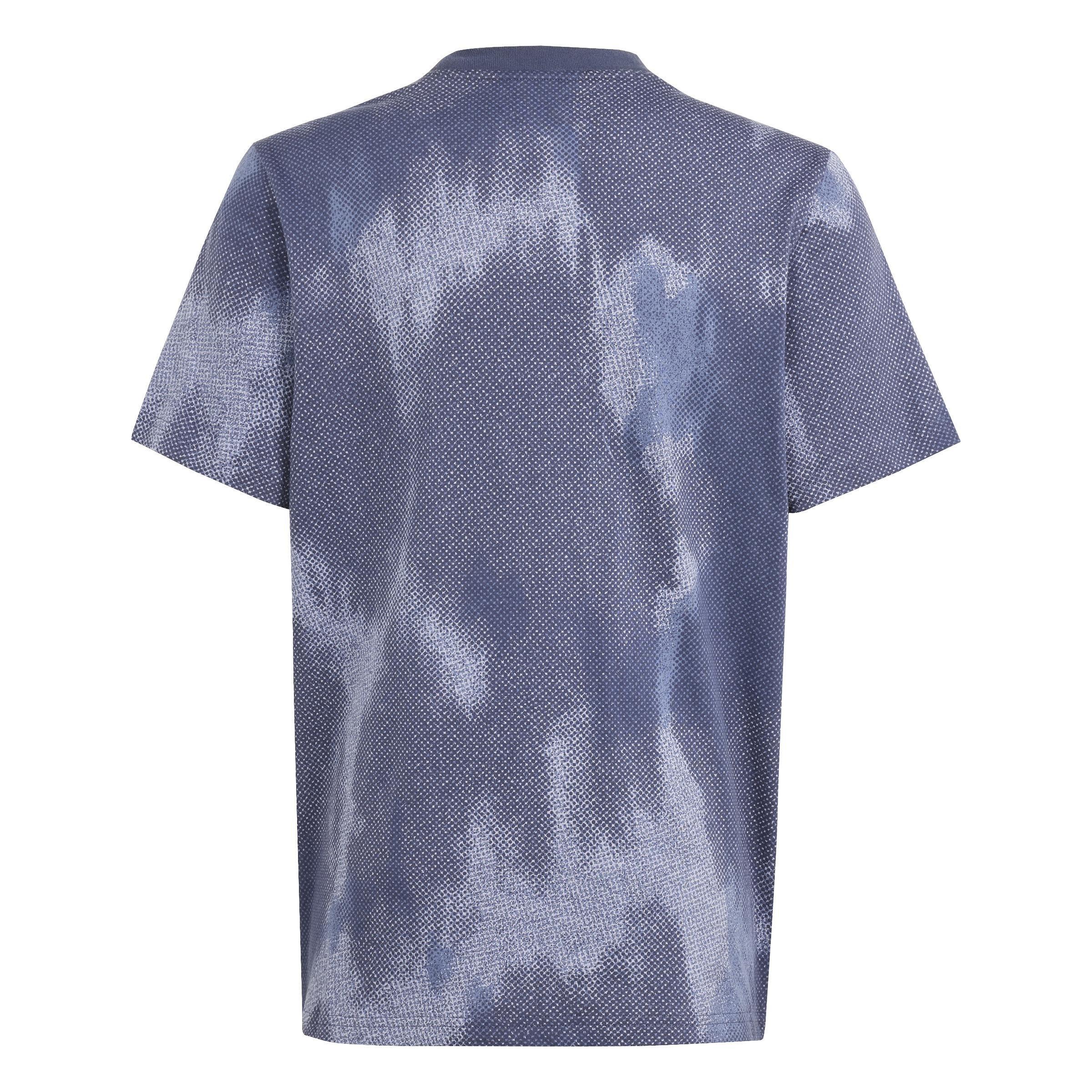 Unisex Kids Future Icons Allover Print T-Shirt, Blue, A901_ONE, large image number 2