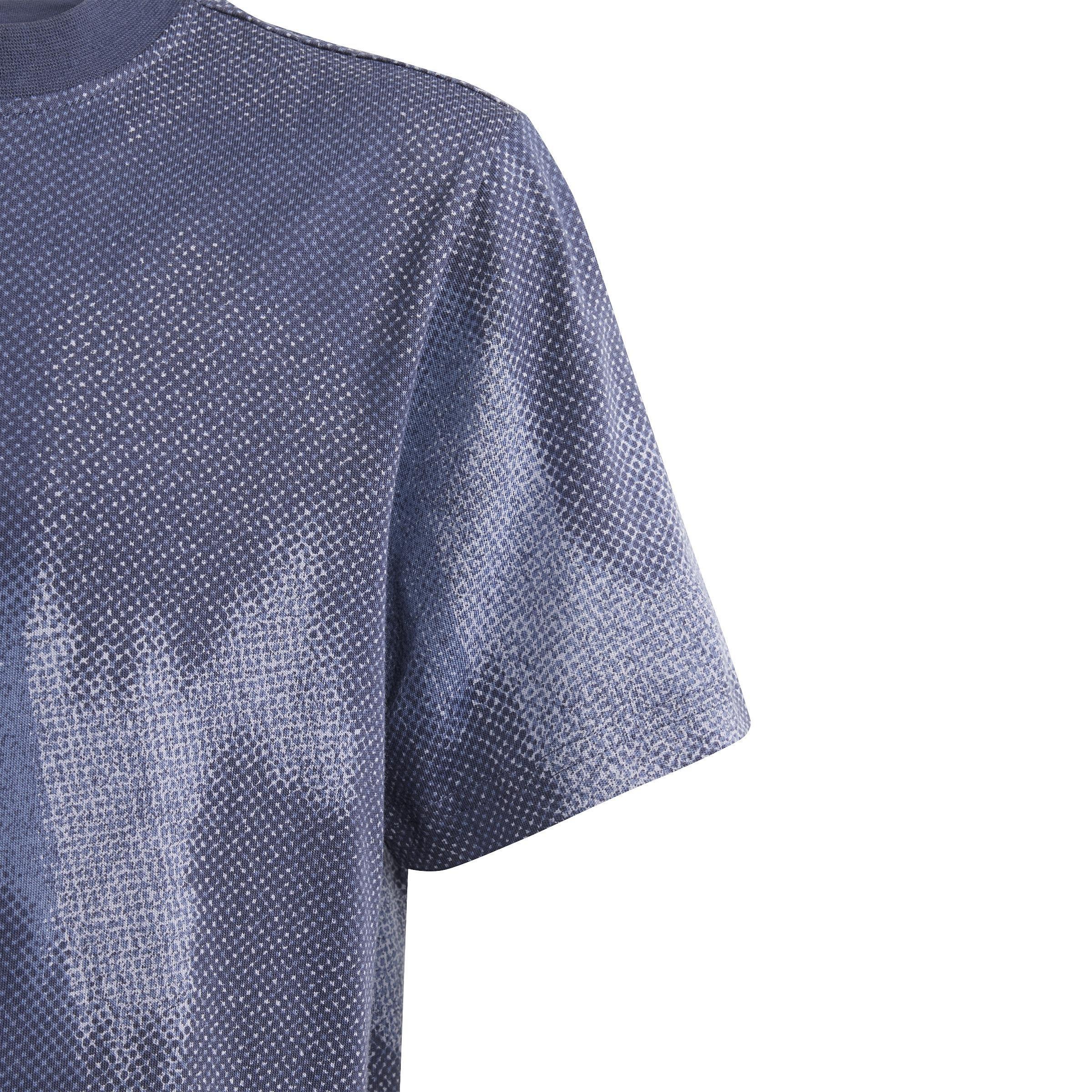 Unisex Kids Future Icons Allover Print T-Shirt, Blue, A901_ONE, large image number 4