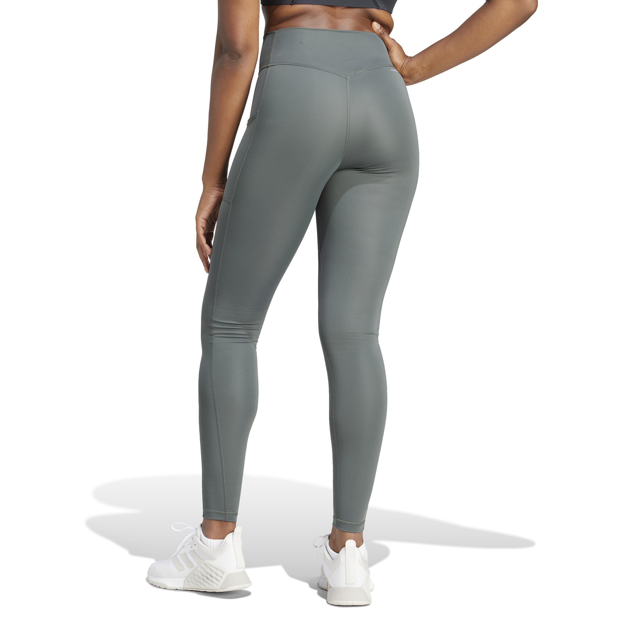 Optime Full-Length Leggings, Green, A901_ONE, large image number 2