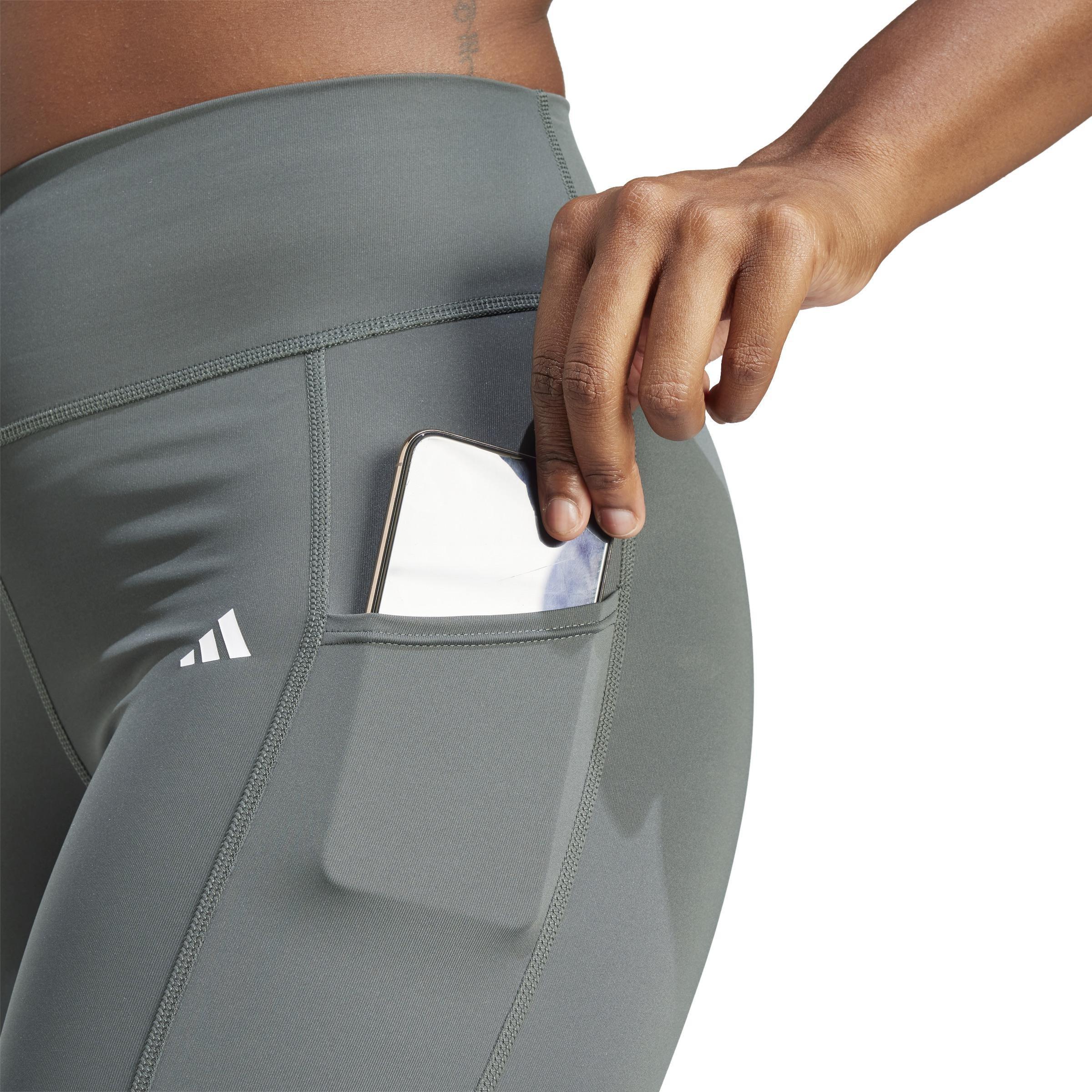 Optime Full-Length Leggings, Green, A901_ONE, large image number 3