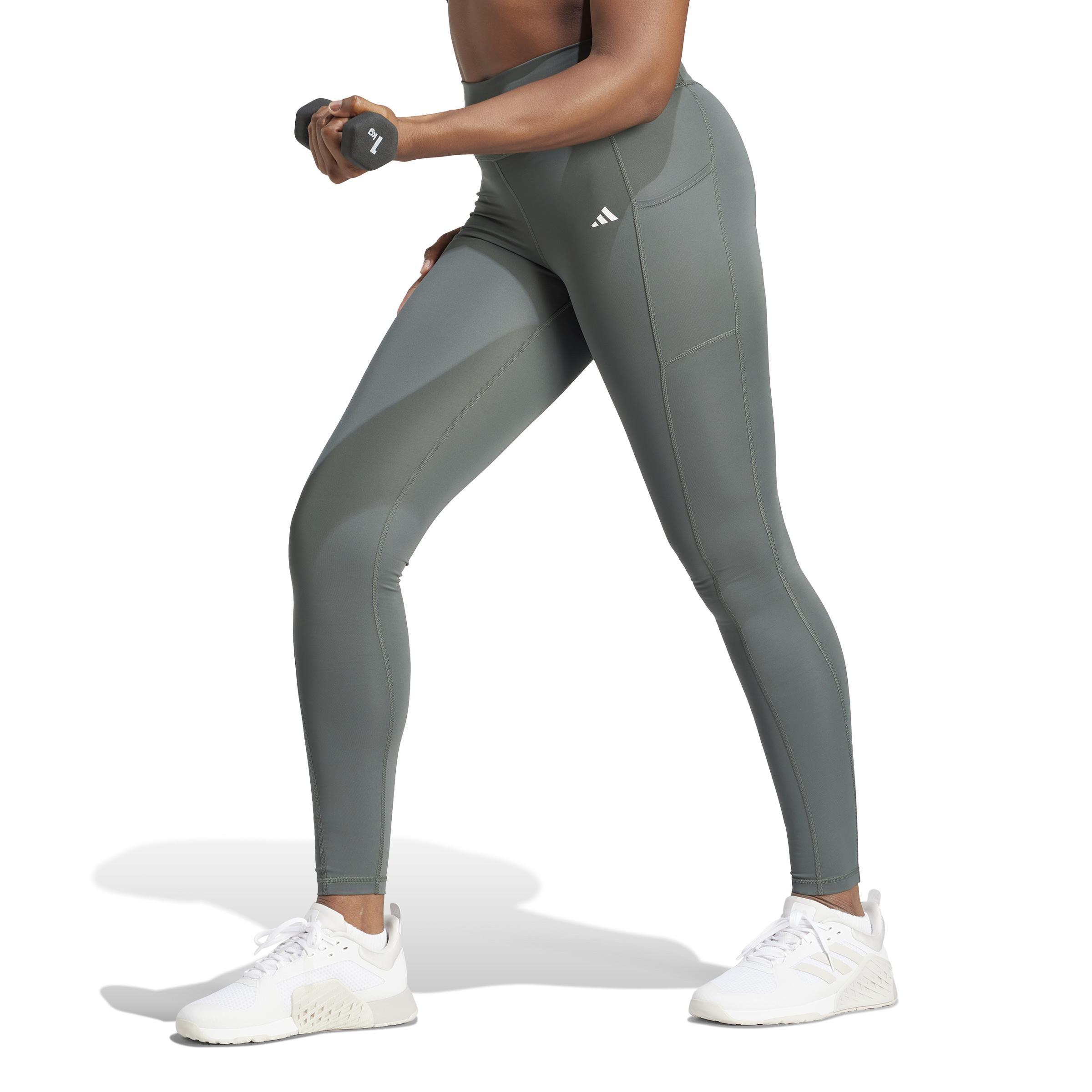 Optime Full-Length Leggings, Green, A901_ONE, large image number 12