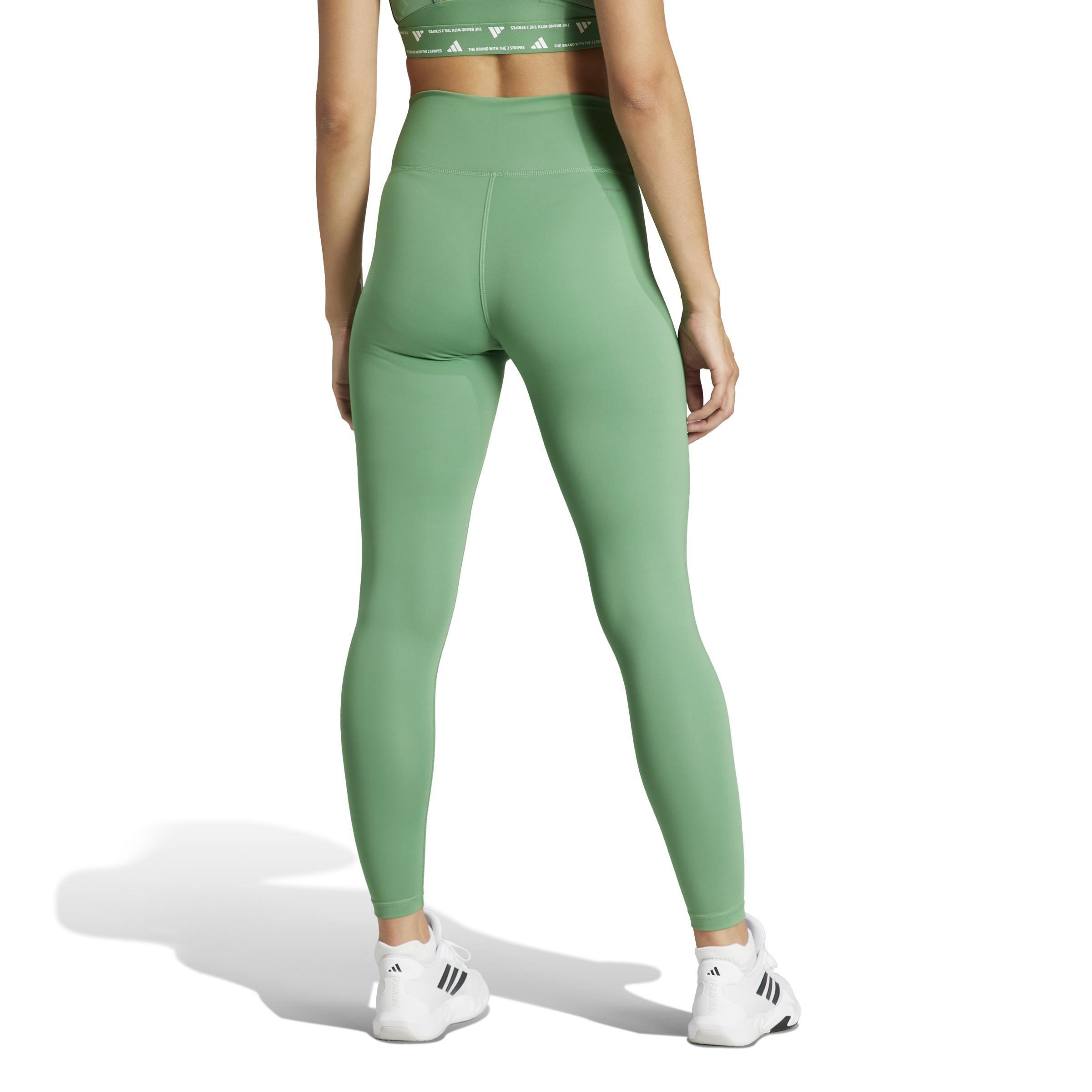 Training Essentials High-Waisted 7/8 Leggings, Green, A901_ONE, large image number 2