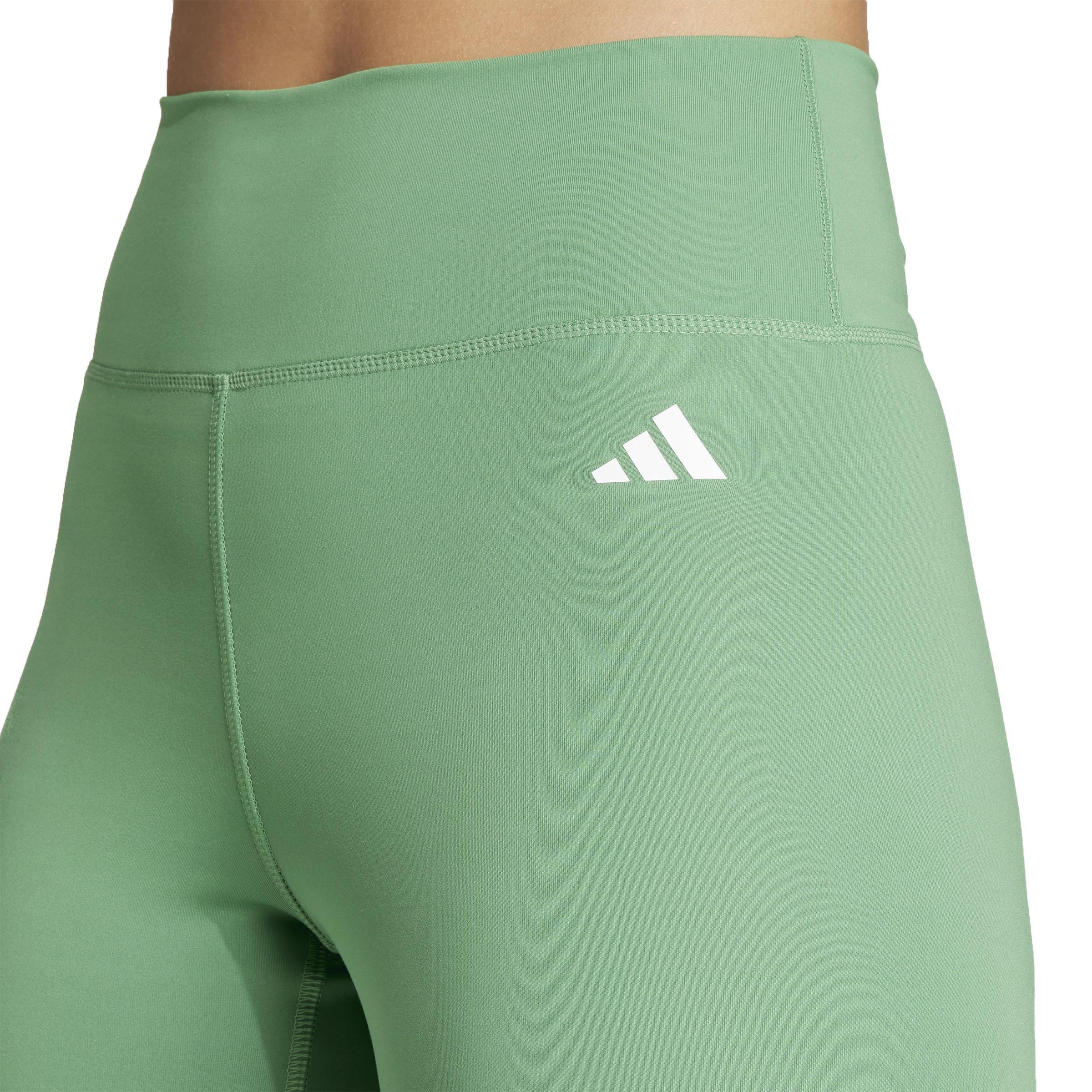 Training Essentials High-Waisted 7/8 Leggings, Green, , large image number 4