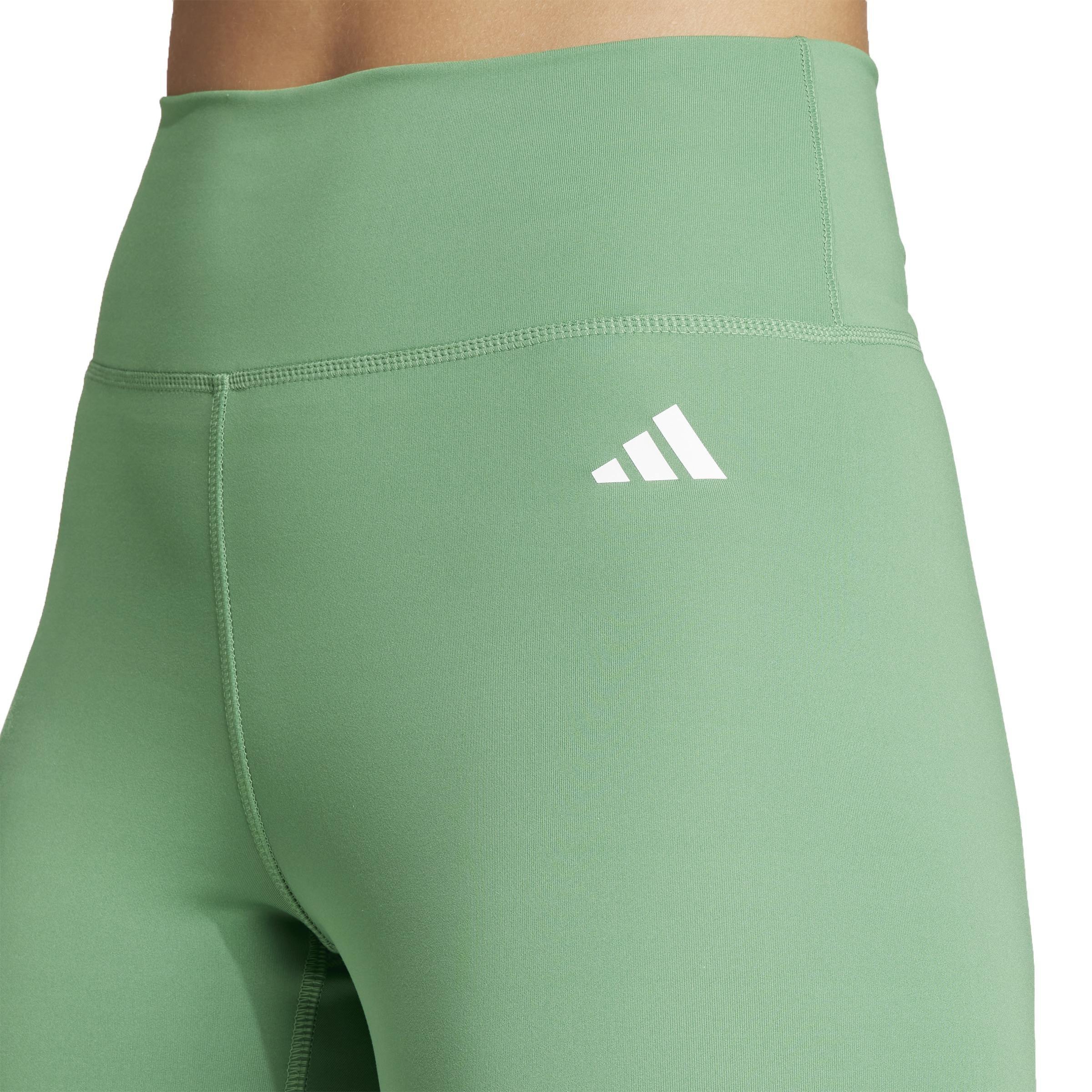 Training Essentials High-Waisted 7/8 Leggings, Green, A901_ONE, large image number 4