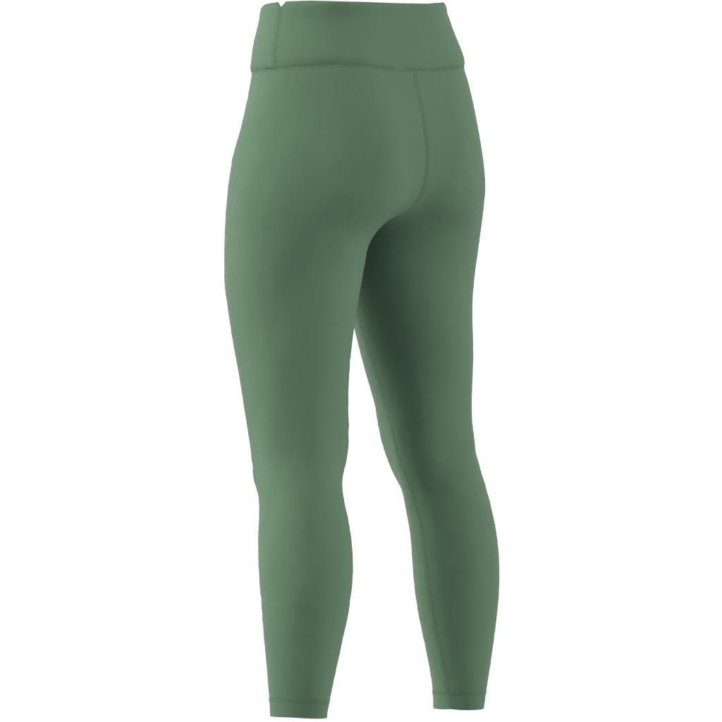 Training Essentials High-Waisted 7/8 Leggings, Green, , large image number 8