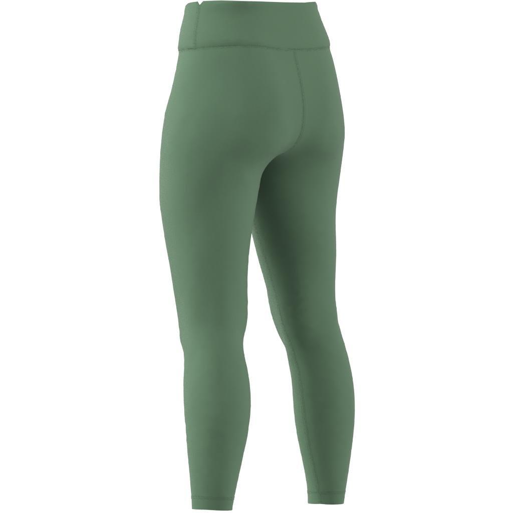 Training Essentials High-Waisted 7/8 Leggings, Green, A901_ONE, large image number 8